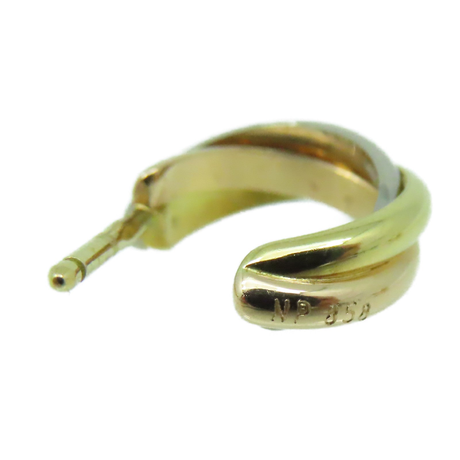 CARTIER 18K黃金/白金/玫瑰金Trinity Earrings耳環