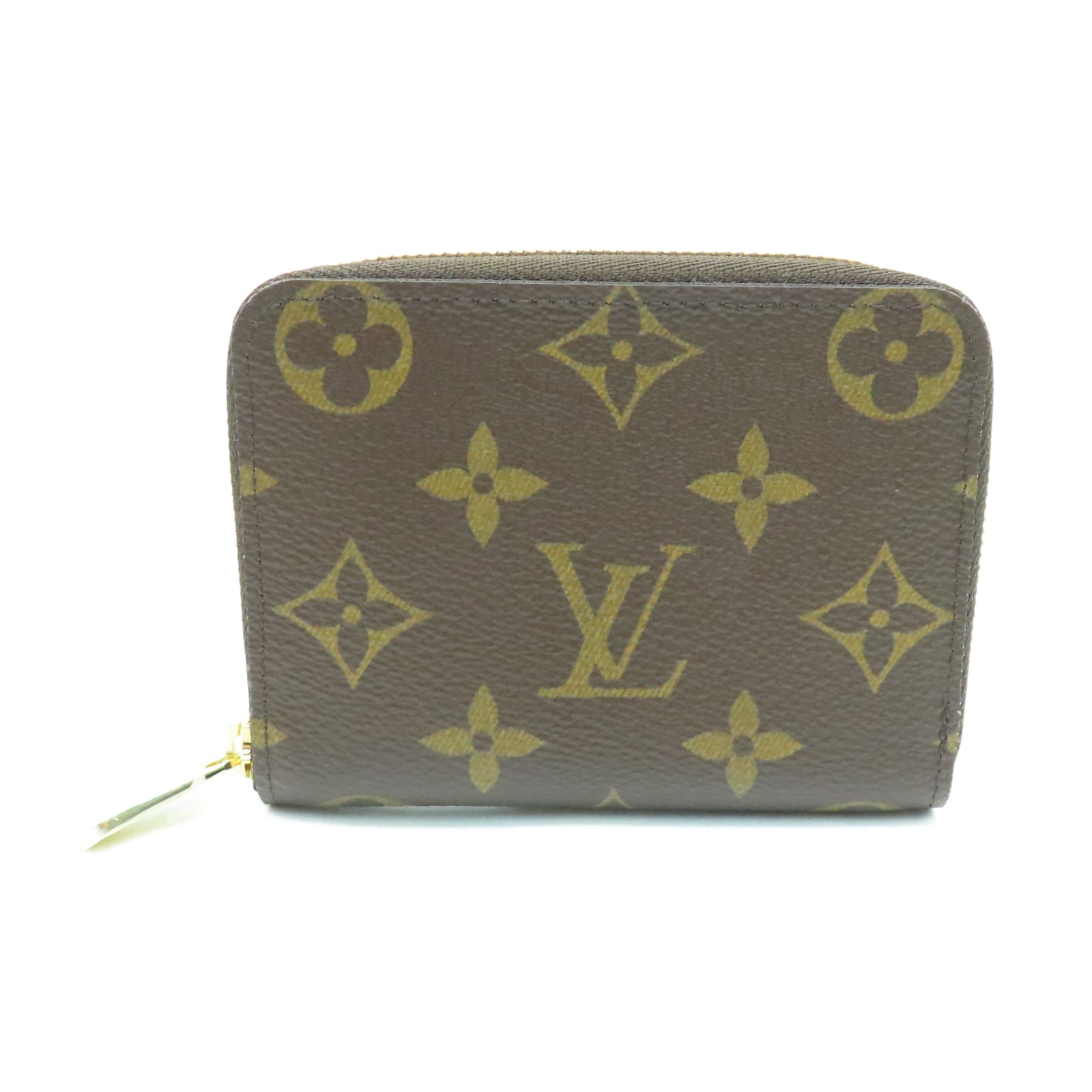 LOUIS VUITTON Monogram Zippy Coin Purse金扣錢包啡色