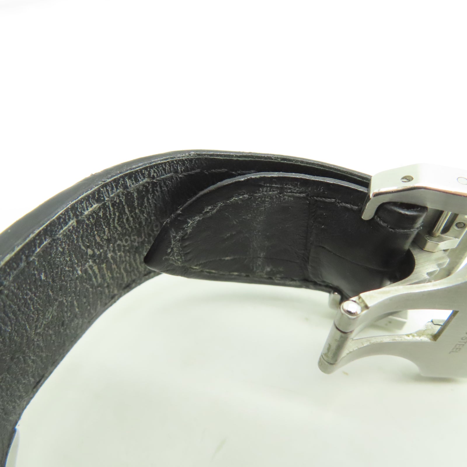 CARTIER Santos 100 Stainless Steel Watch Automatic Movement White