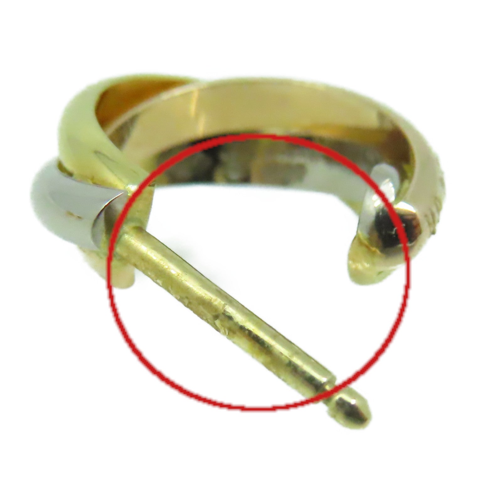 CARTIER 18K黃金/白金/玫瑰金Trinity Earrings耳環