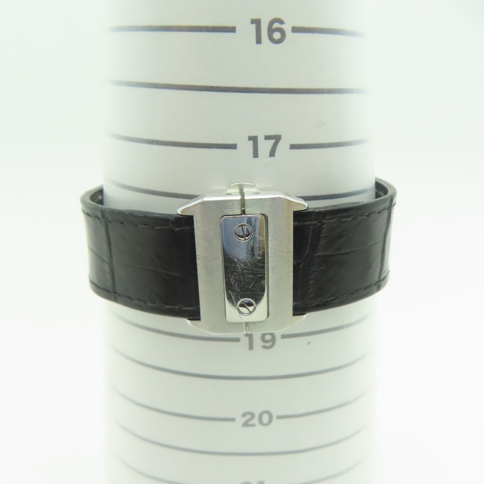CARTIER Santos 100 Stainless Steel Watch Automatic Movement White