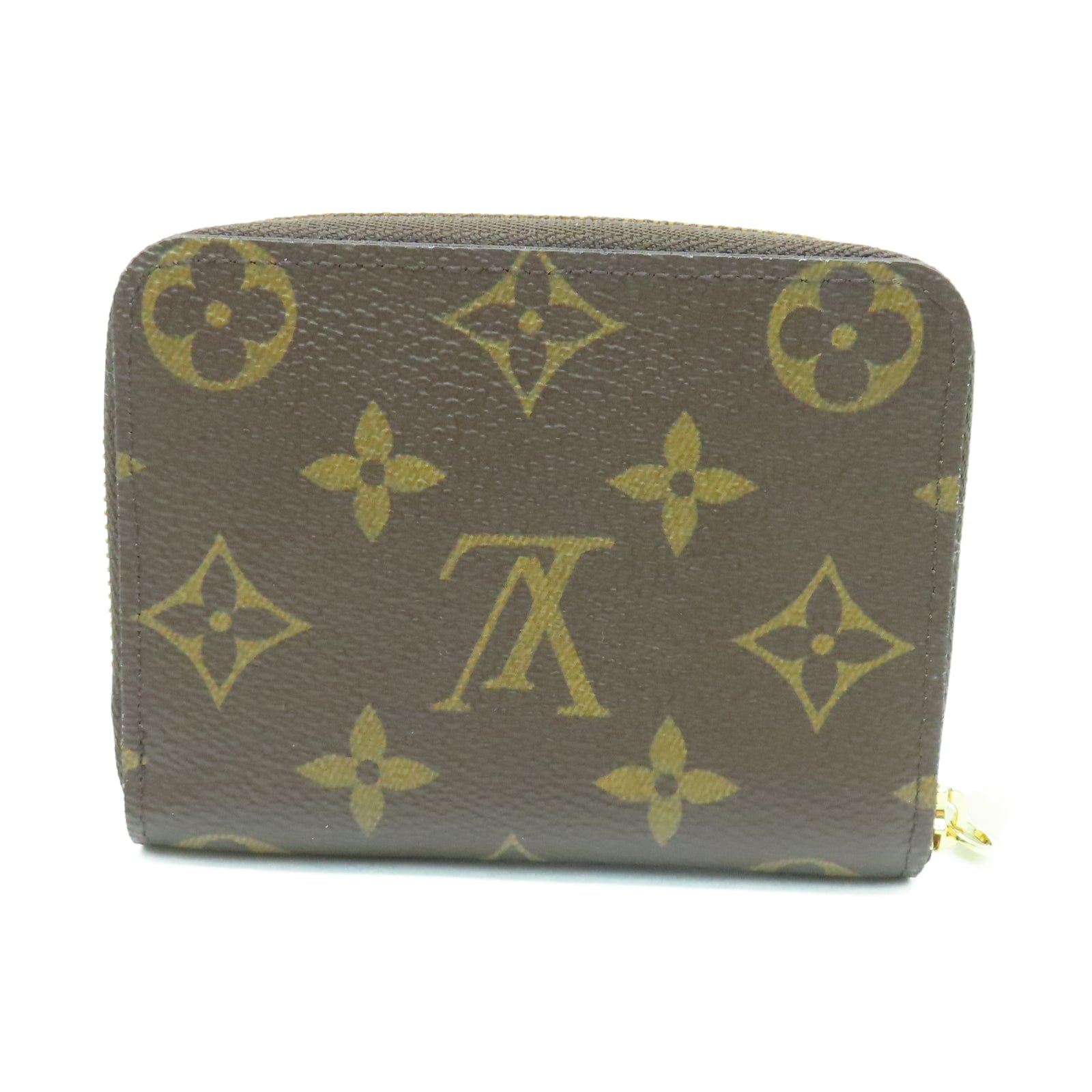 LOUIS VUITTON Monogram Zippy Coin Purse金扣錢包啡色