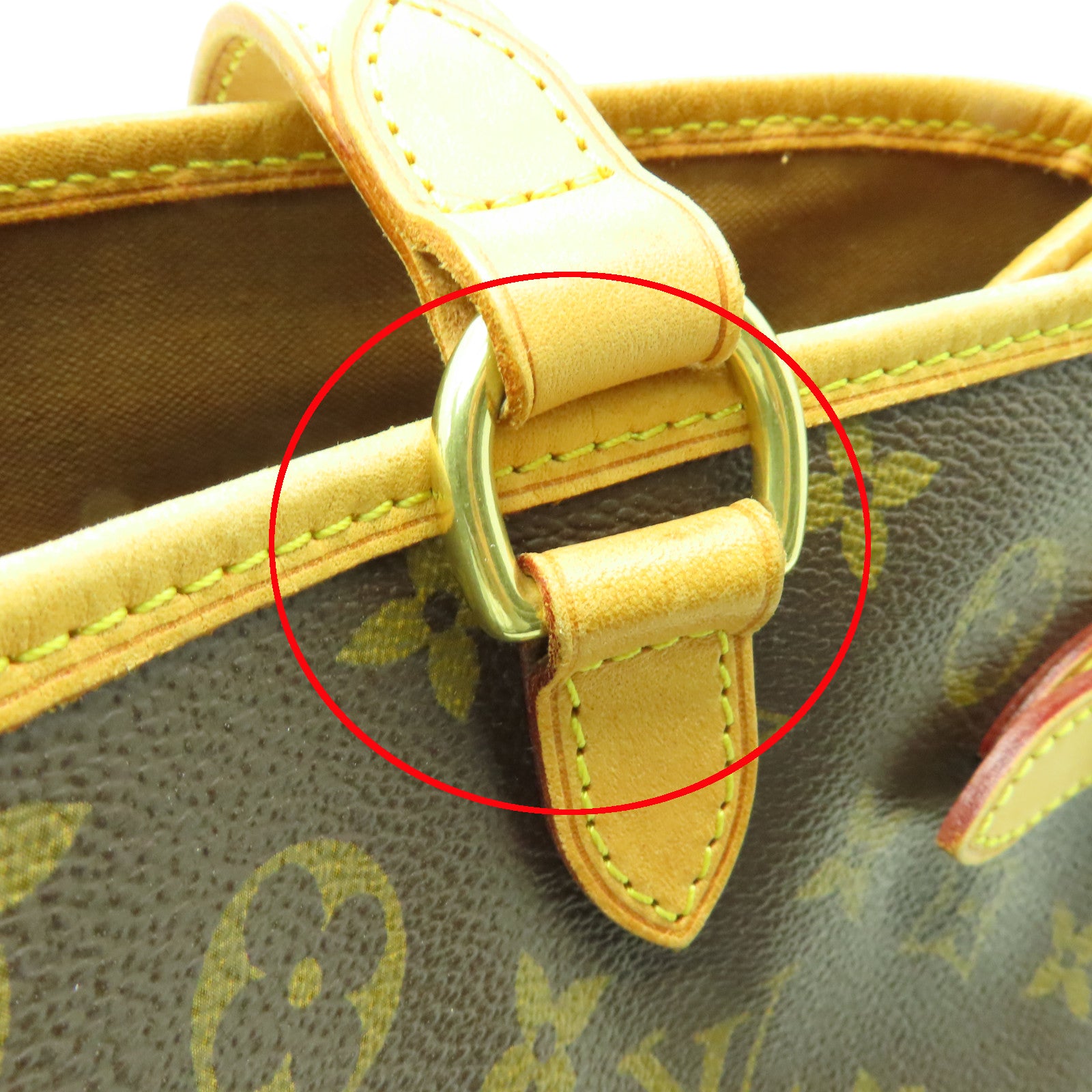 LOUIS VUITTON Monogram Batignolles Horizontal金扣肩背袋棕色
