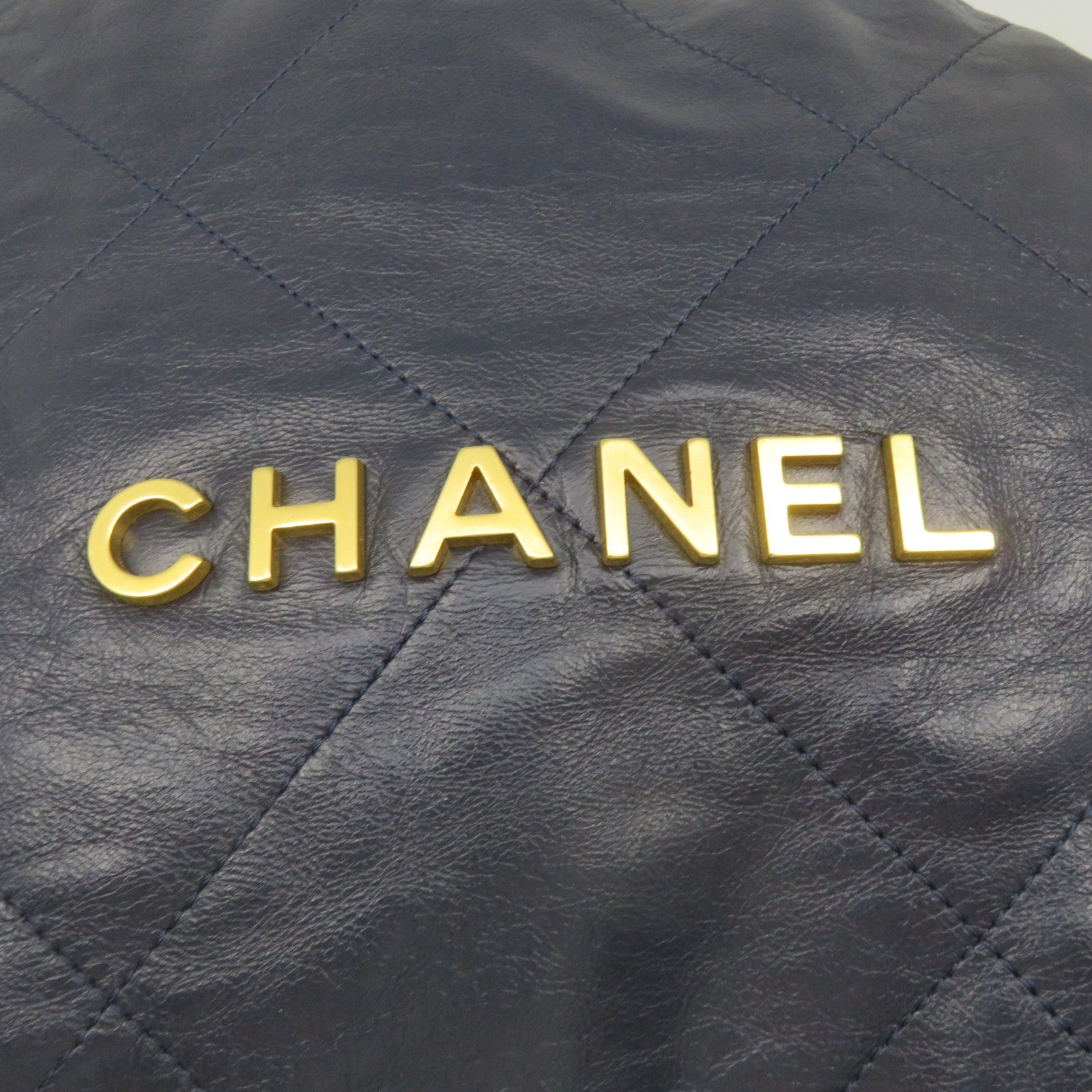 CHANEL rhombus leather Backpack backpack royal blue