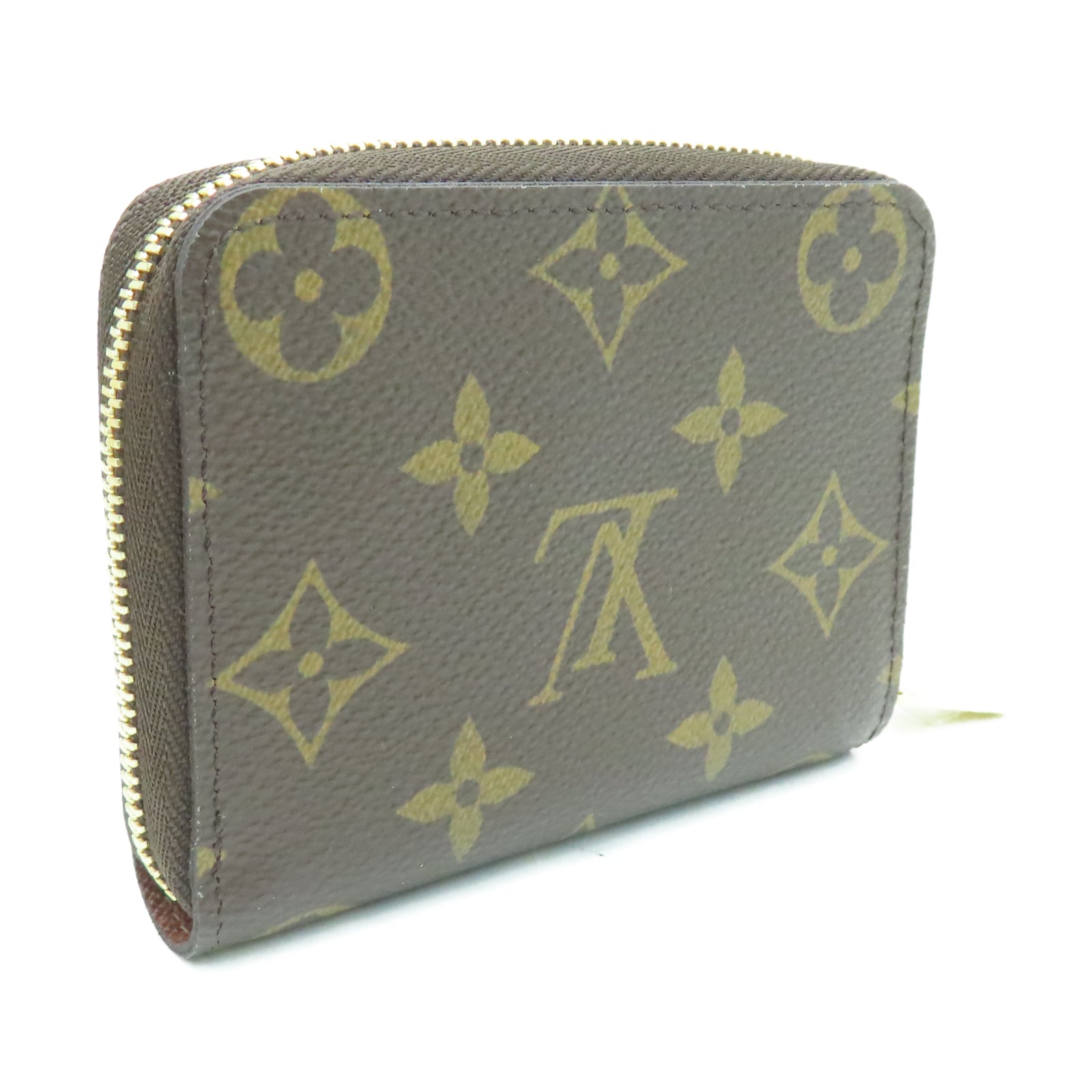 LOUIS VUITTON Monogram Zippy Coin Purse金扣錢包啡色