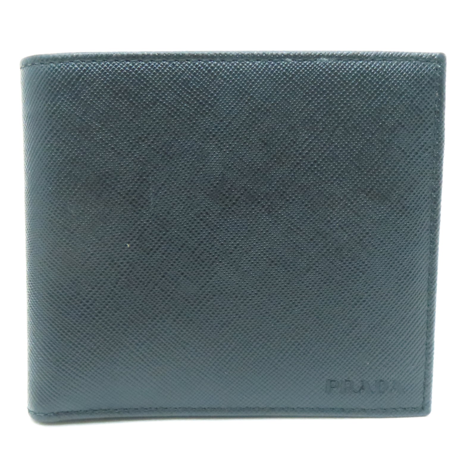 PRADA Saffiano皮革Wallet钱包黑色