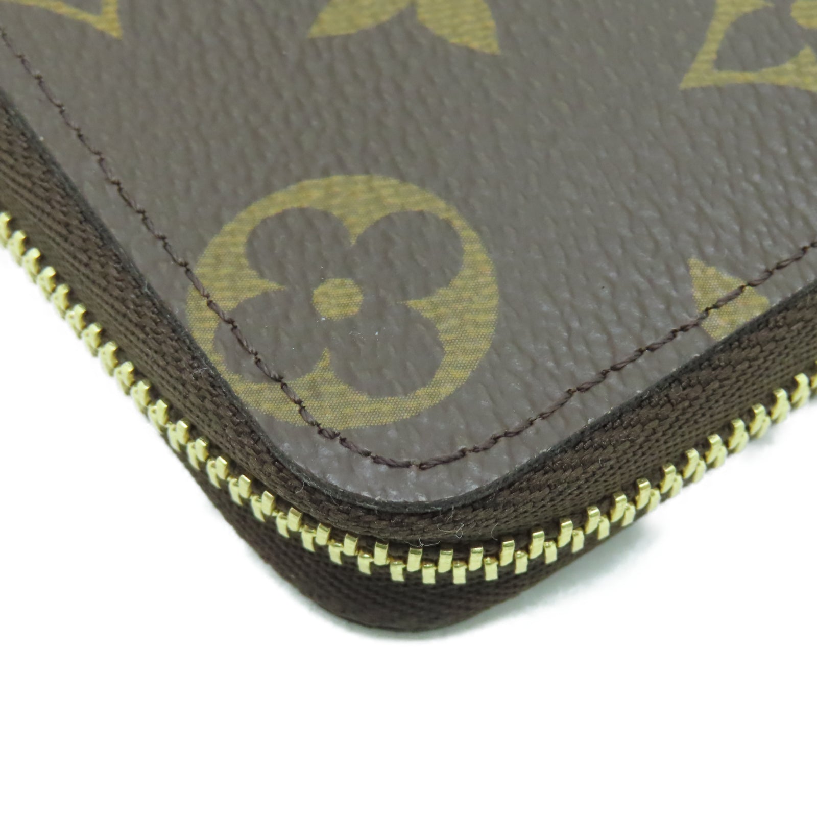 LOUIS VUITTON Monogram Zippy Coin Purse金扣錢包啡色