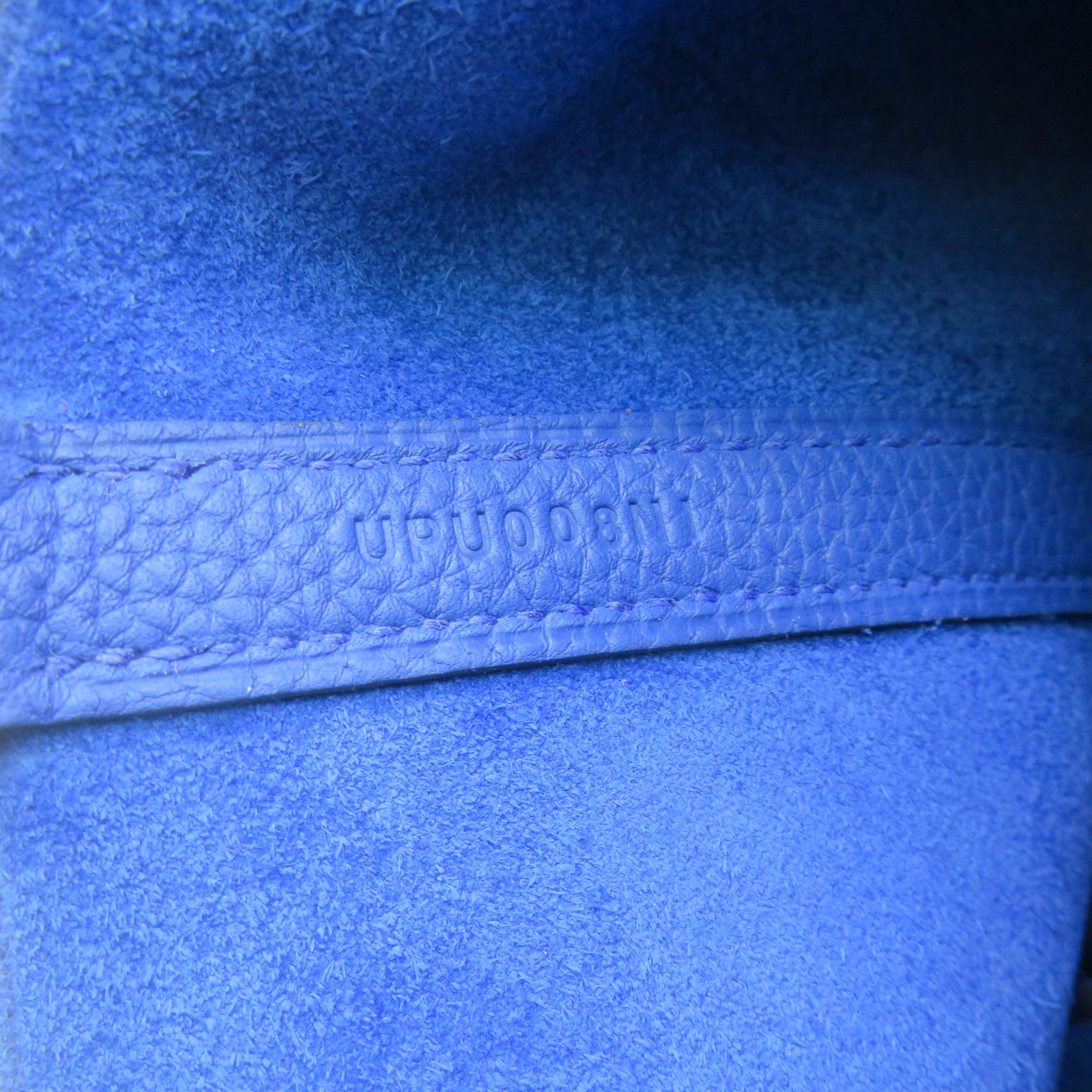 HERMES 【激減優惠】Clemence皮革Picotin PM金扣手挽袋Bleu Royal