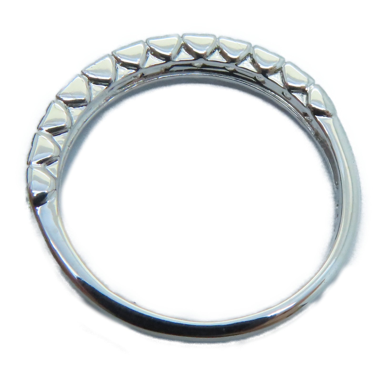 JEWELRY 18K White Gold Diamond Ring 0.58ct Diamond Ring US#7
