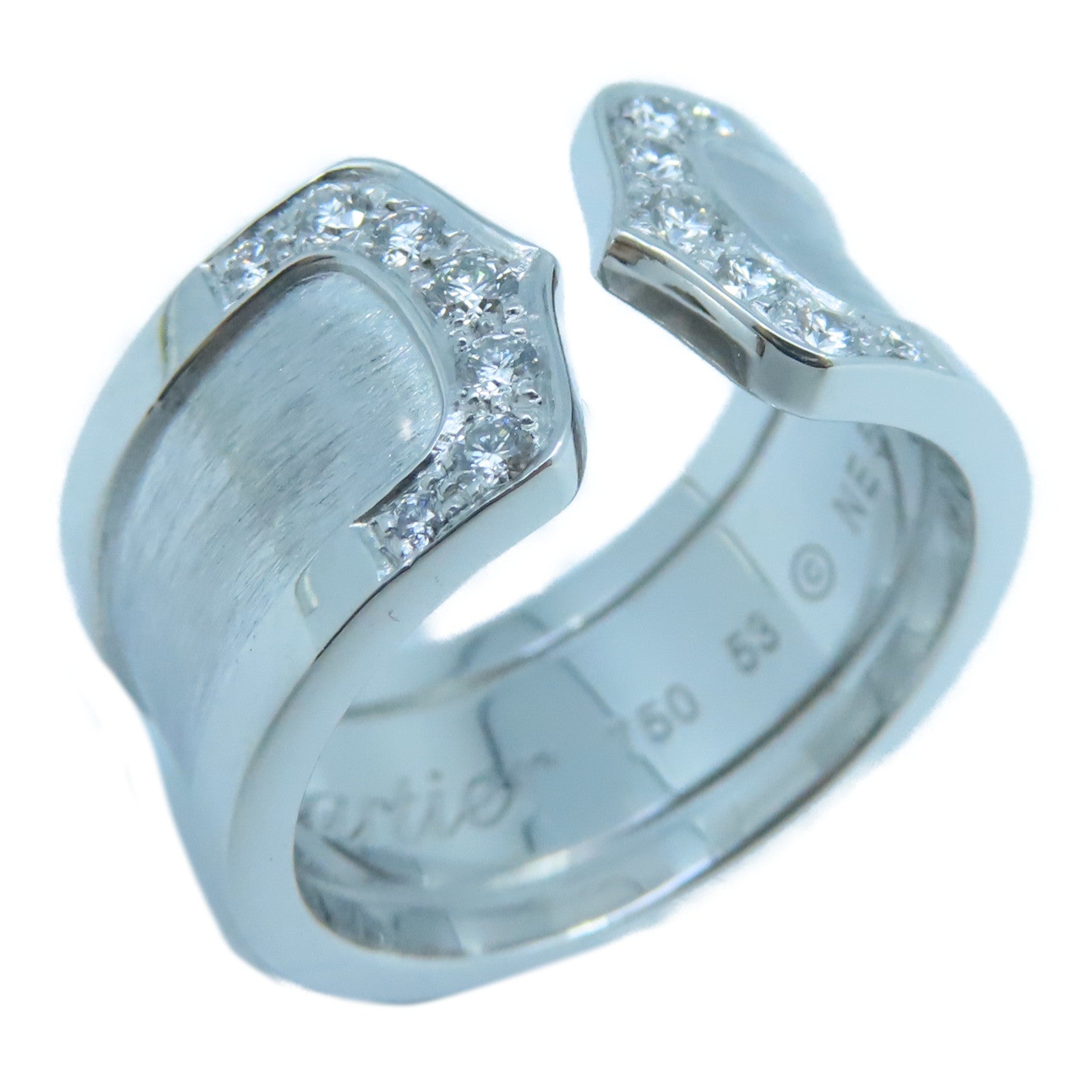 CARTIER 18K白金C2 Diamond Ring戒指US#6.5