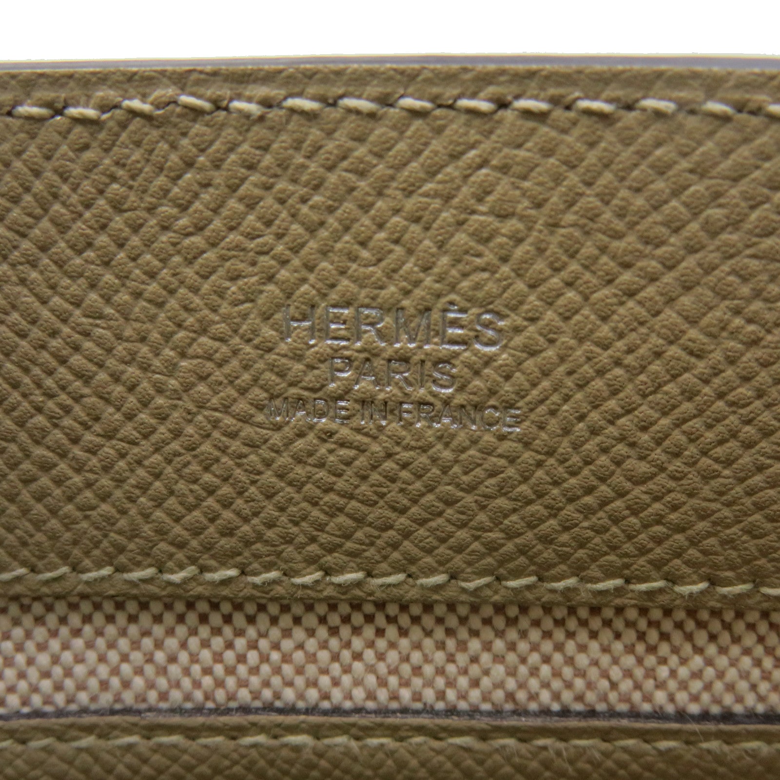 HERMES [Sharp Discount] Evercolor Leather/Epsom Leather MaxiBox Cabas 30 Hand BagTrench Hand Bag Apricot