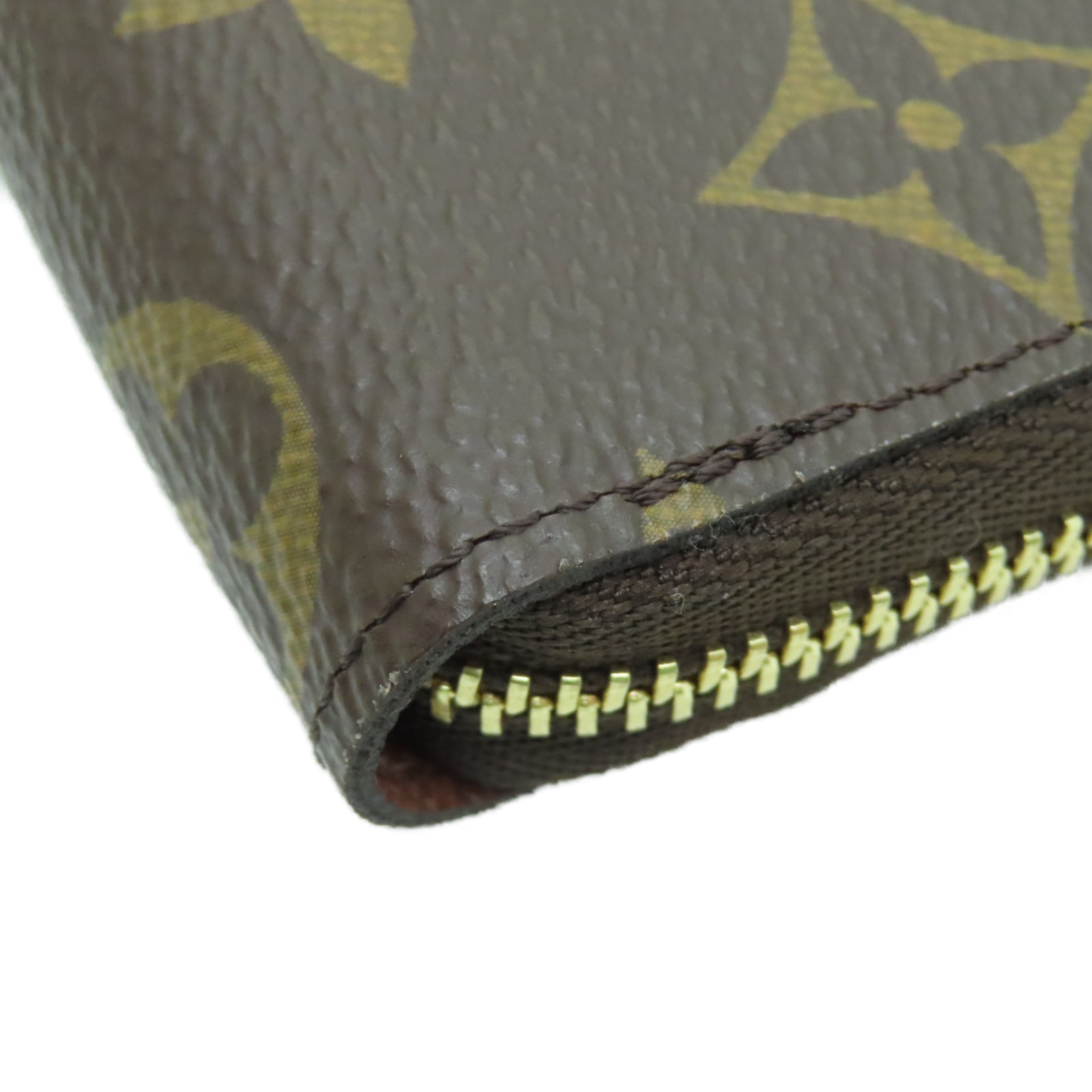 LOUIS VUITTON Monogram Zippy Coin Purse金扣錢包啡色