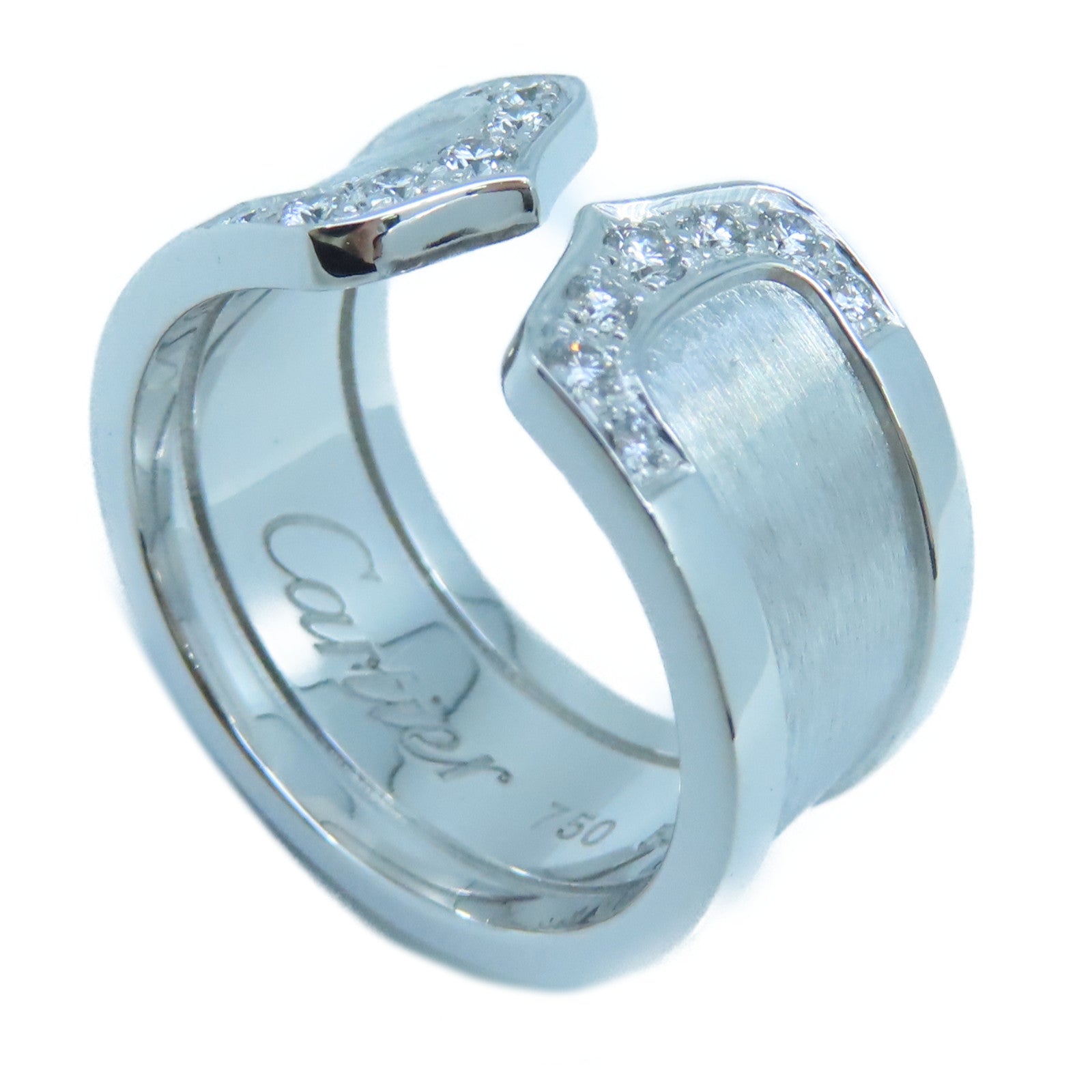 CARTIER 18K白金C2 Diamond Ring戒指US#6.5