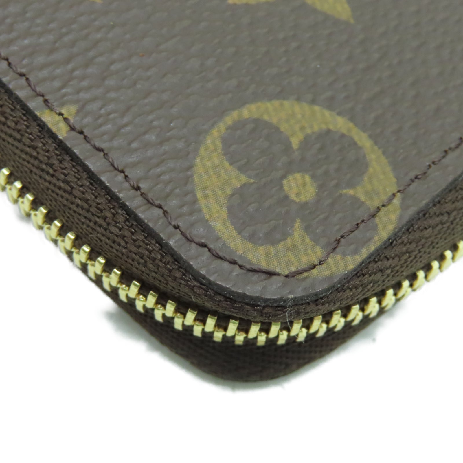 LOUIS VUITTON Monogram Zippy Coin Purse金扣錢包啡色