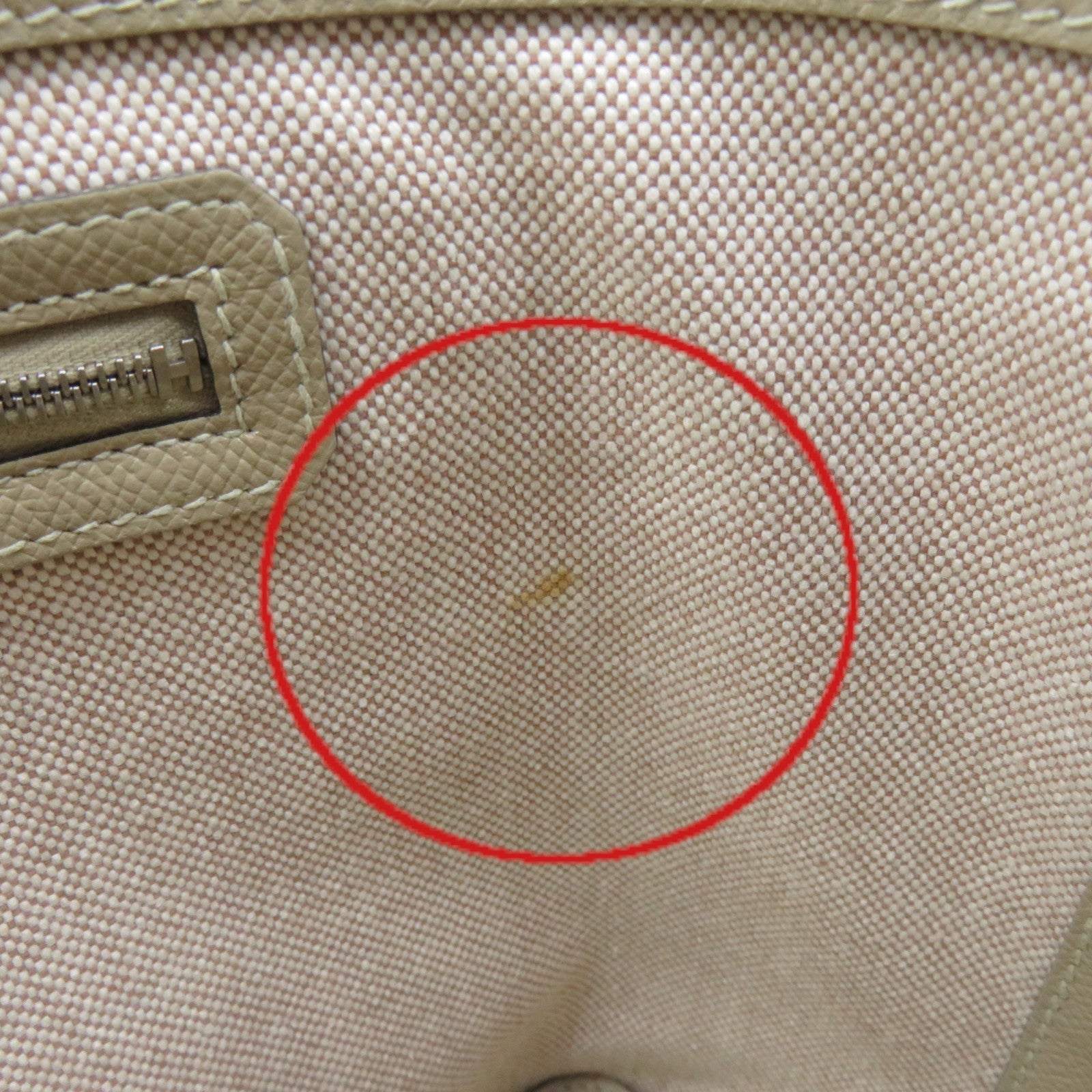 HERMES [Sharp Discount] Evercolor Leather/Epsom Leather MaxiBox Cabas 30 Hand BagTrench Hand Bag Apricot