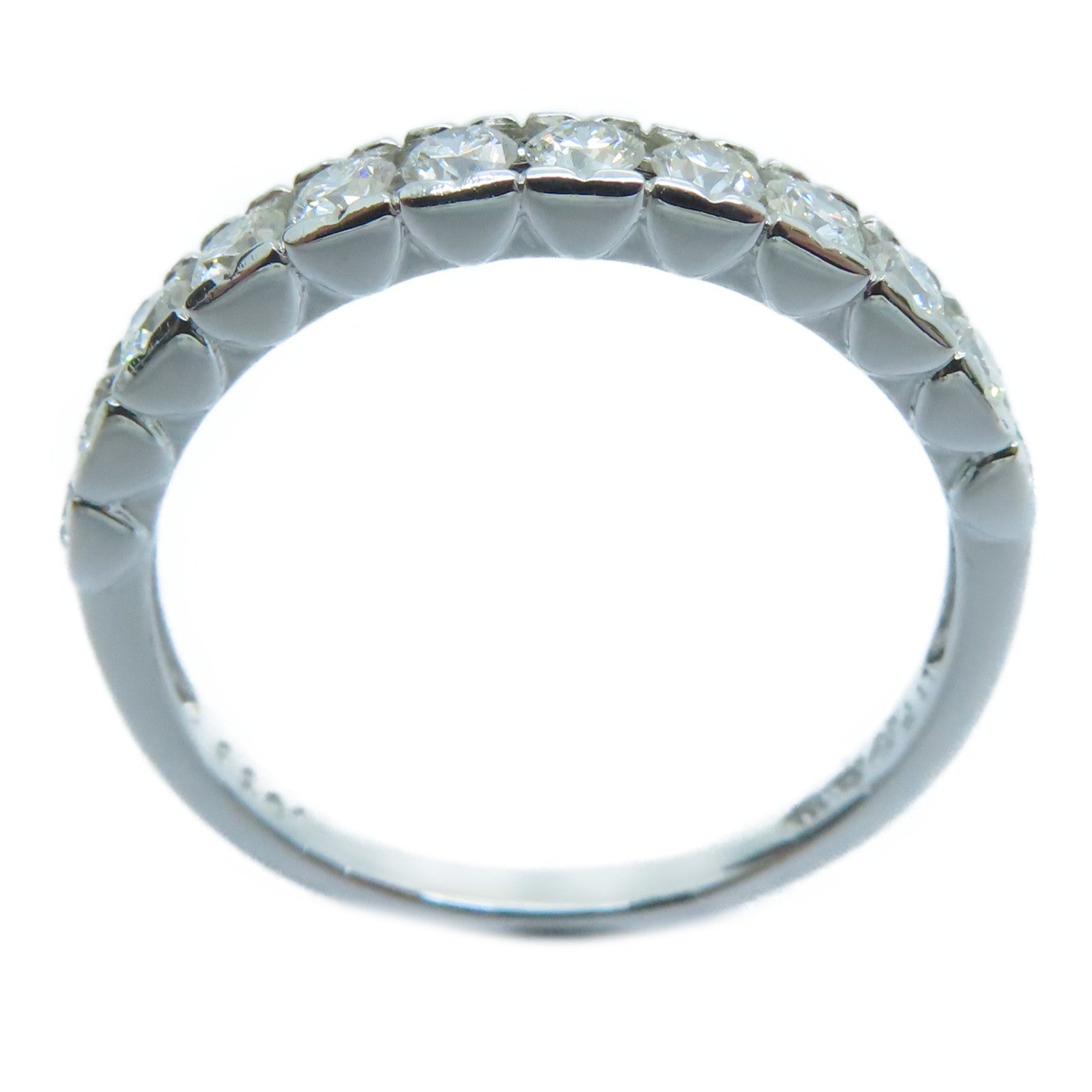 JEWELRY 18K White Gold Diamond Ring 0.58ct Diamond Ring US#7