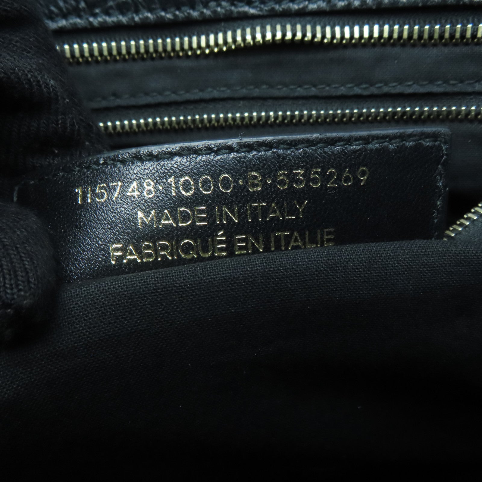 BALENCIAGA 牛皮皮革City金扣手挽肩背兩用袋黑色