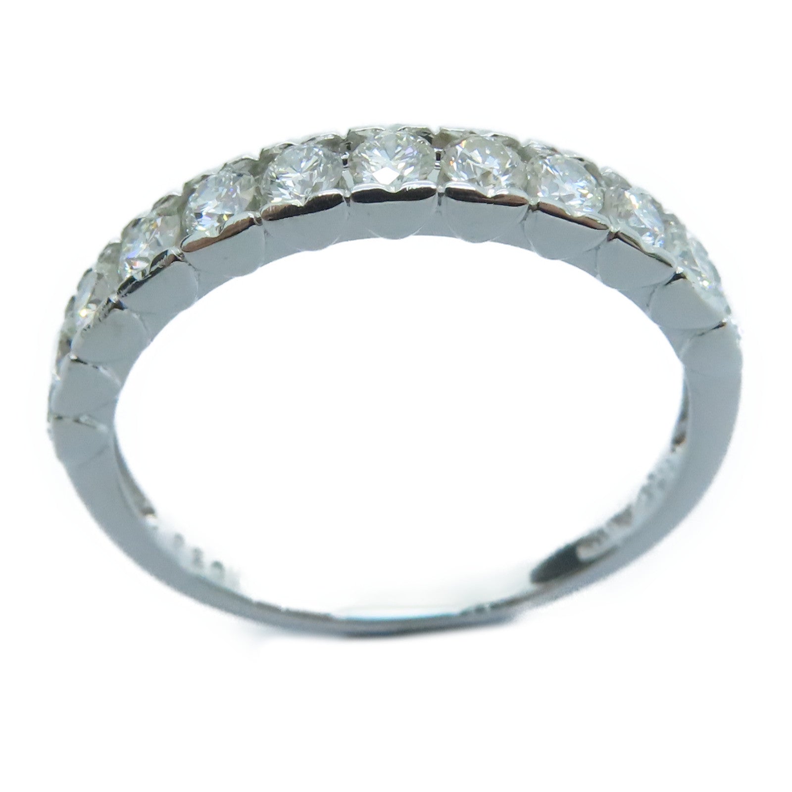 JEWELRY 18K White Gold Diamond Ring 0.58ct Diamond Ring US#7