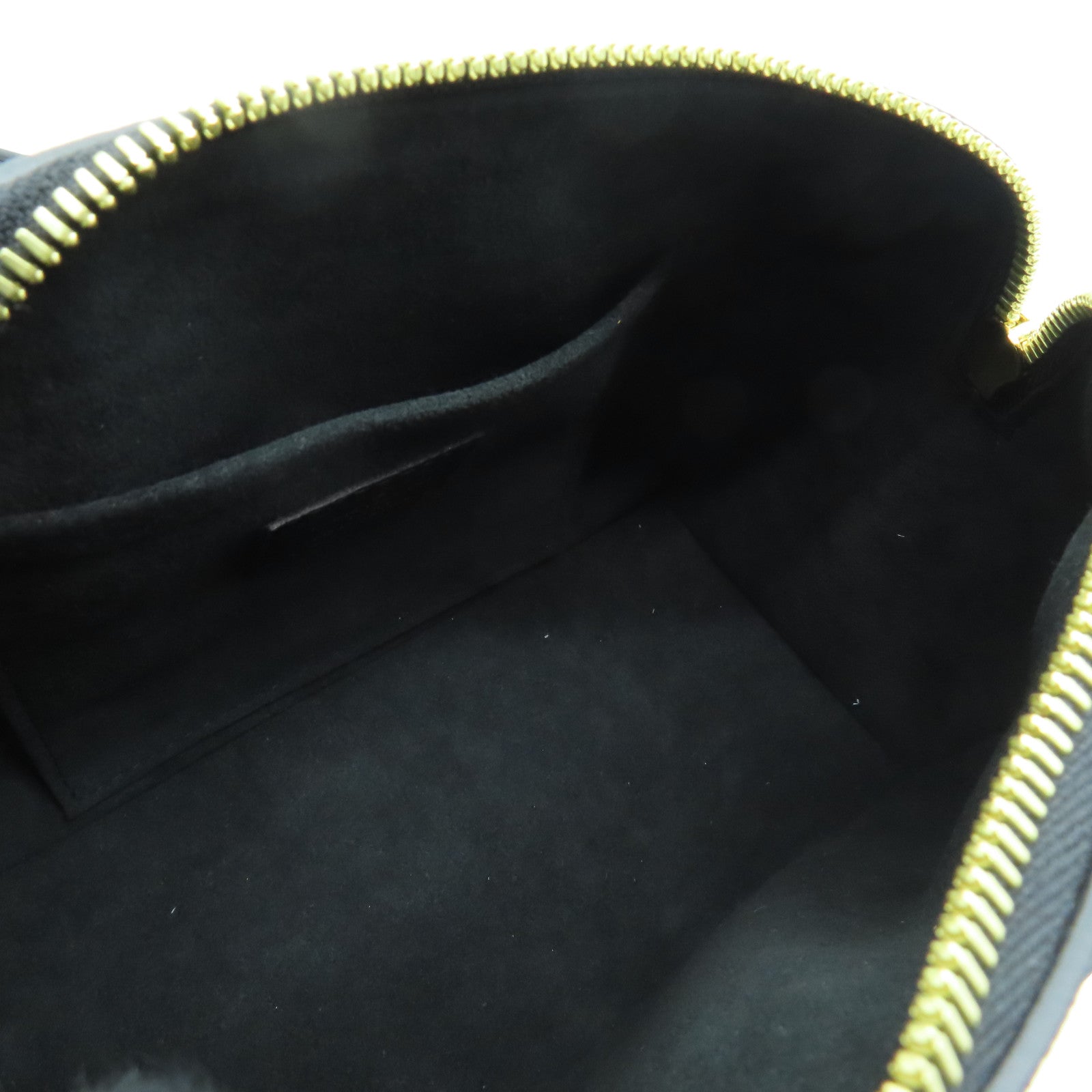 LOUIS VUITTON Monogram Empreinte Speedy Nano金扣手挽肩背兩用袋黑色