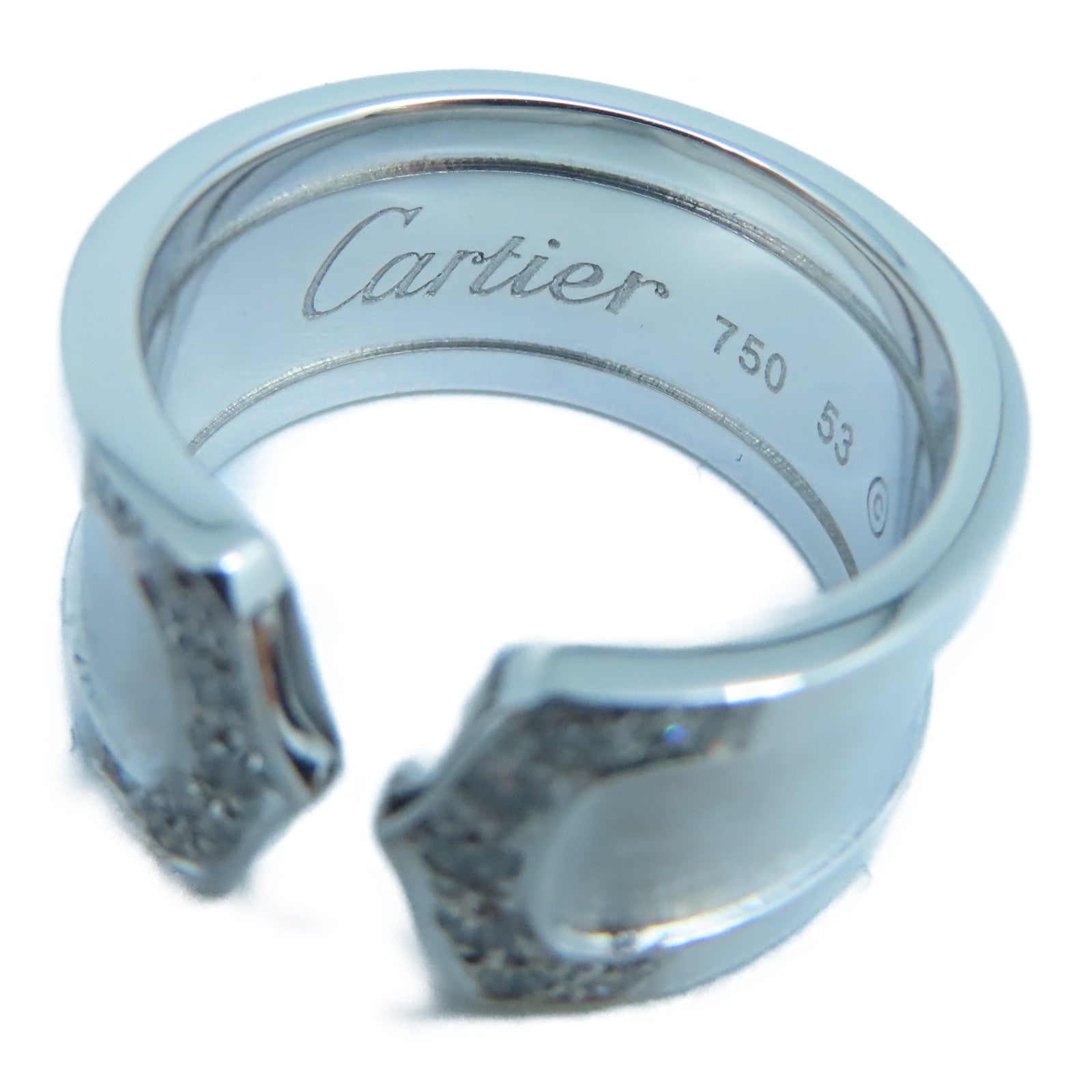 CARTIER 18K白金C2 Diamond Ring戒指US#6.5