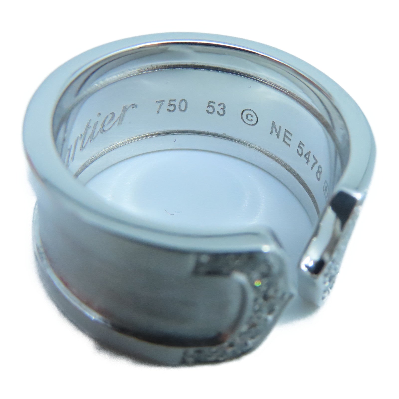 CARTIER 18K白金C2 Diamond Ring戒指US#6.5