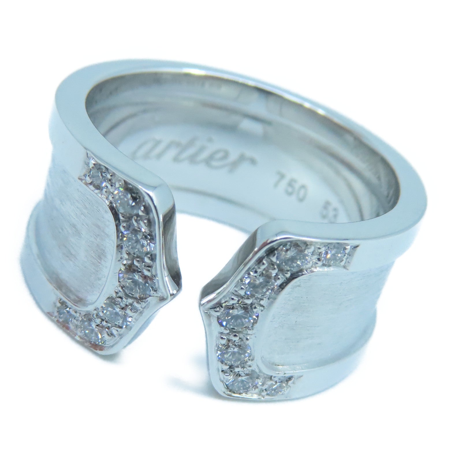 CARTIER 18K白金C2 Diamond Ring戒指US#6.5