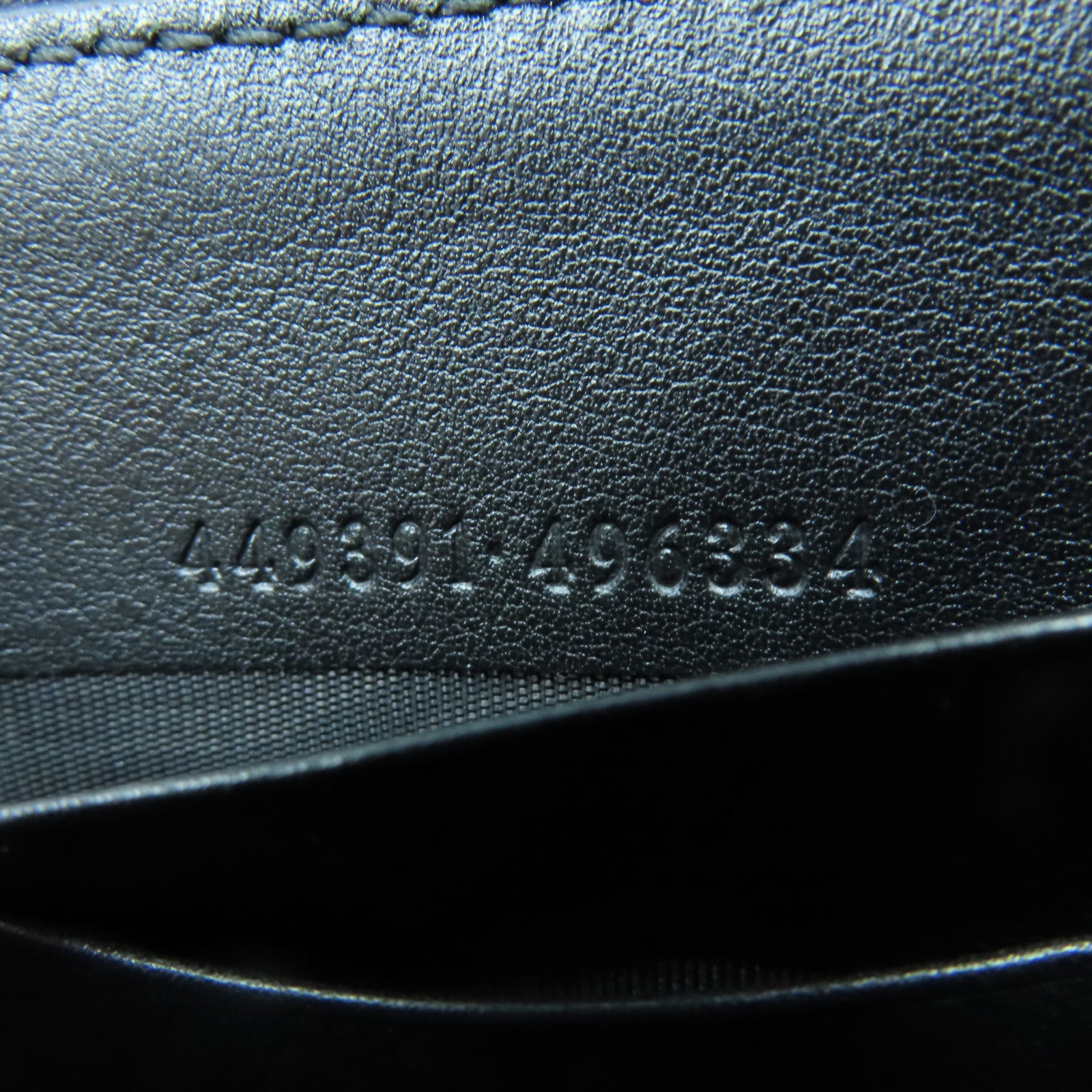 GUCCI 牛皮皮革Zipper Long Wallet金扣長錢包黑色