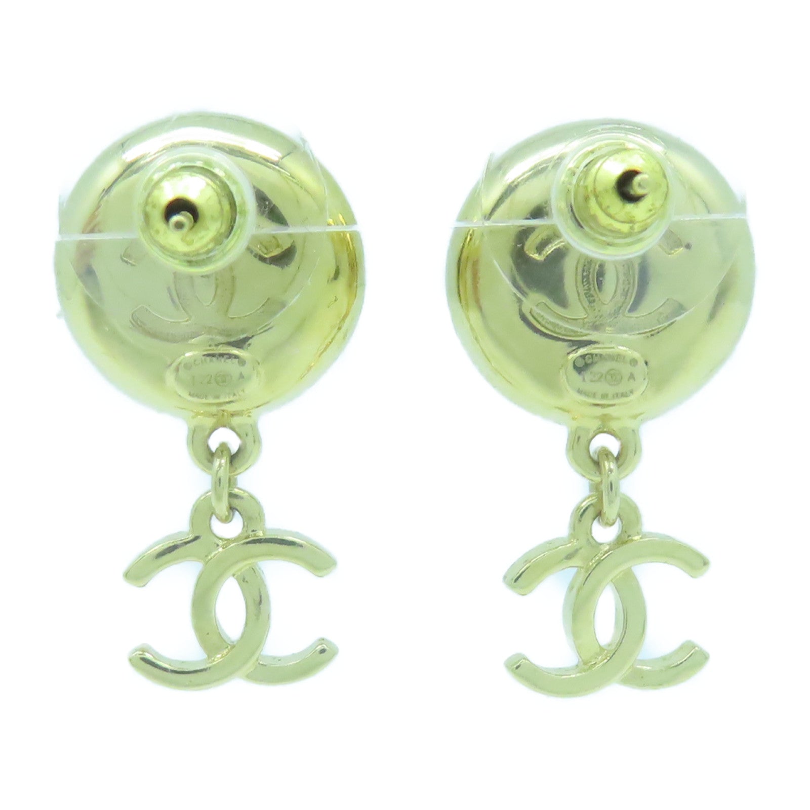 CHANEL 金屬Earrings耳環金色/黑色