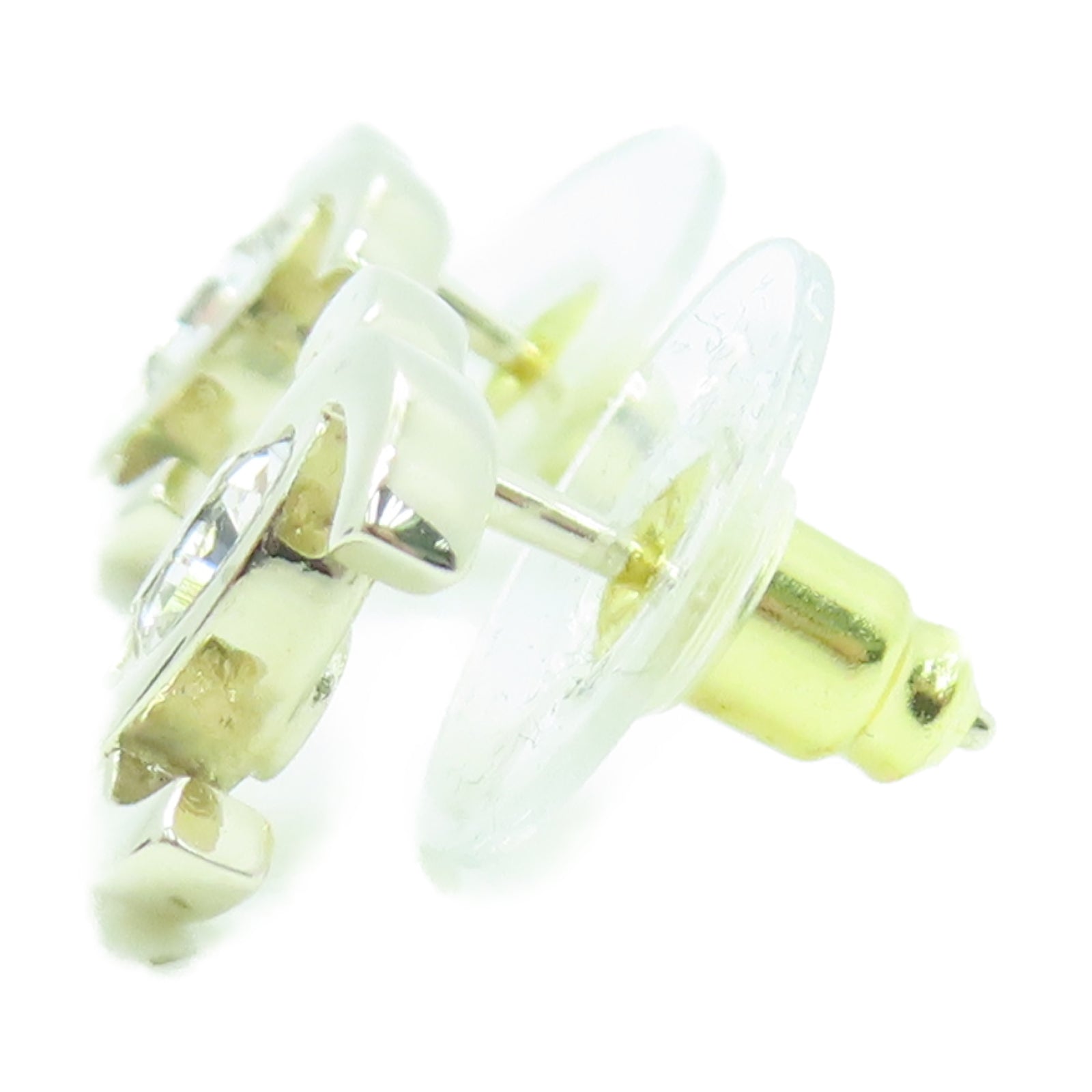 CHANEL 金屬Logo Earrings耳環金色