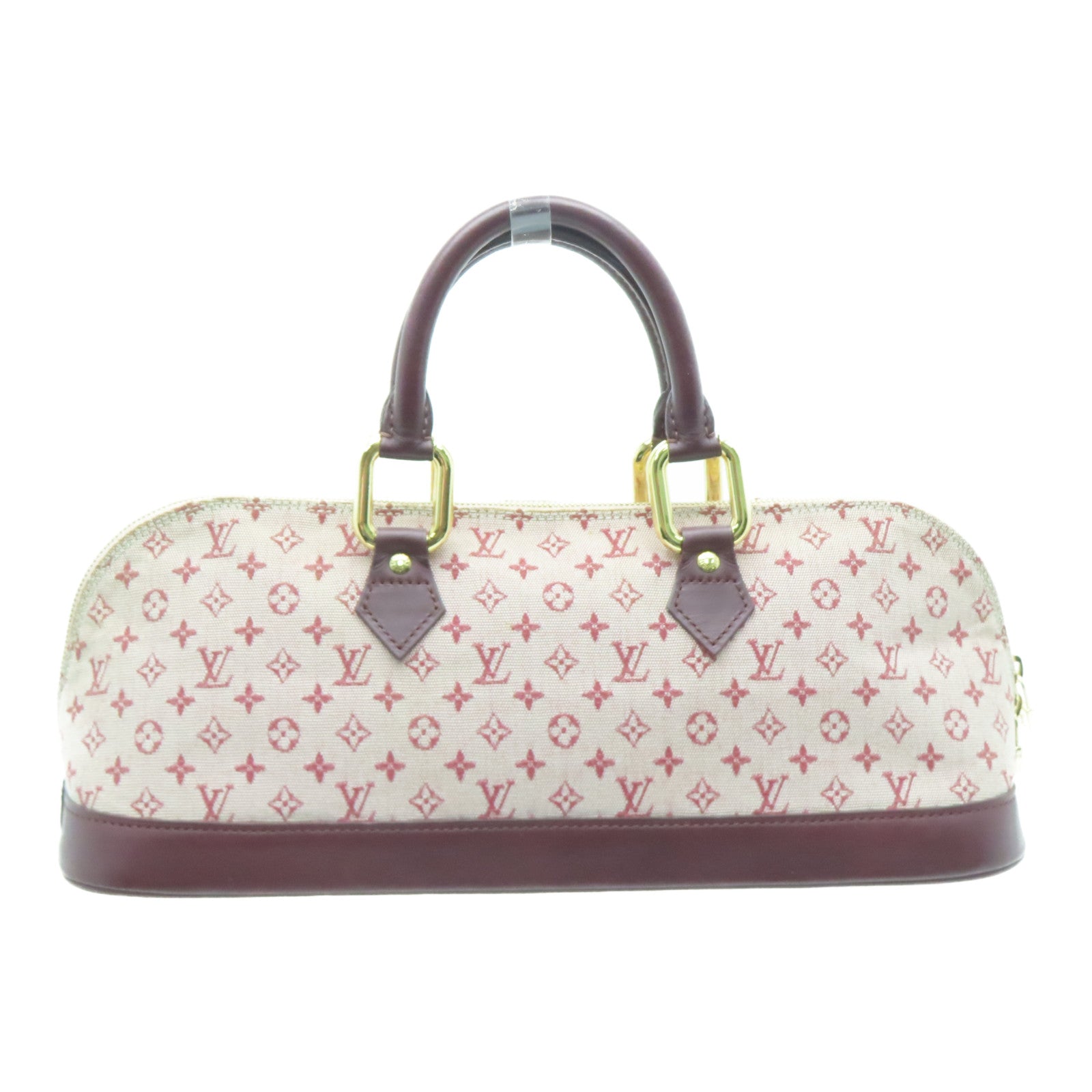LOUIS VUITTON Monogram Mini Almaron金扣手挽袋樱桃色