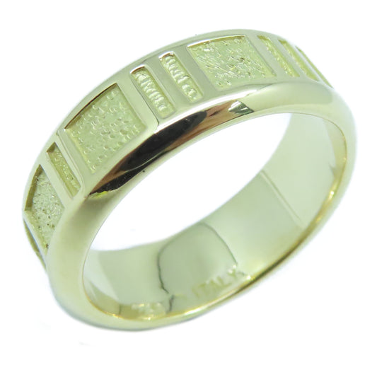 TIFFANY&CO 18K黃金Atlas Ring戒指US#5.5