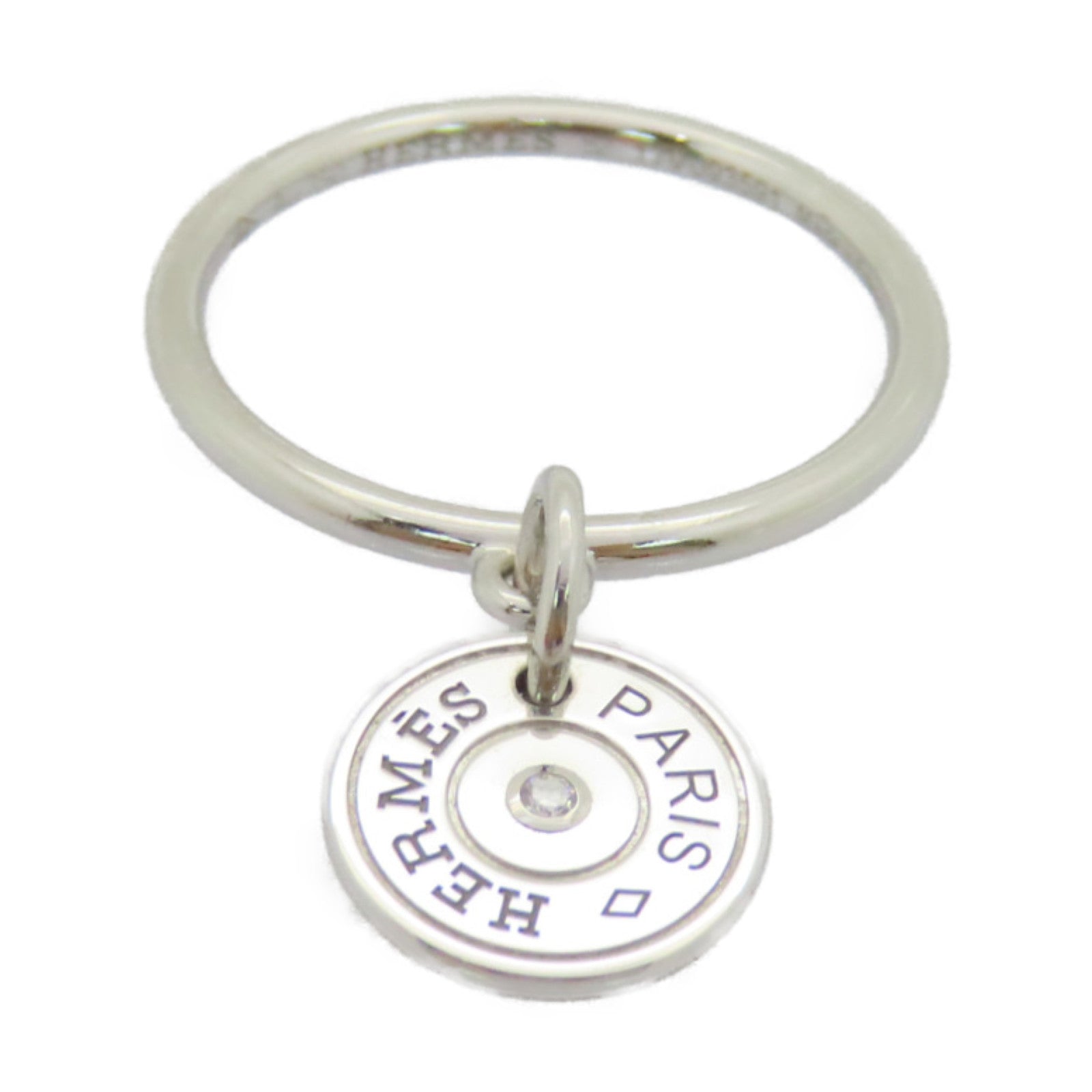 HERMES 18K白金1 Diamond Ring戒指US#6Hermes#52