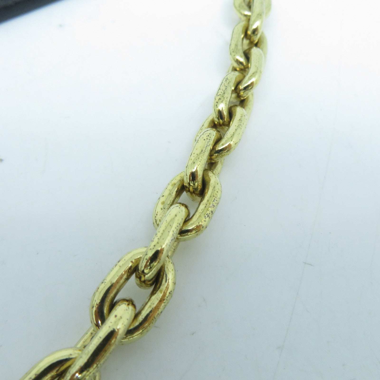 LOUIS VUITTON Epi Portefeuille Twist金扣鏈帶肩背袋黑色