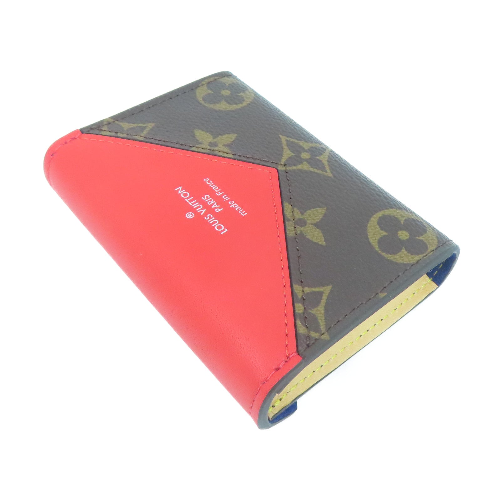 LOUIS VUITTON Monogram Etui Cult Arseneto銀扣卡片套啡色/紅色