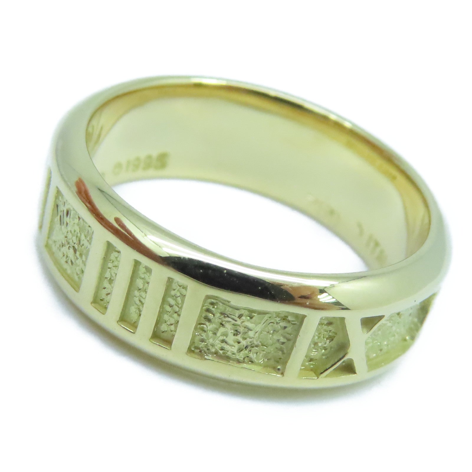 TIFFANY＆CO 18K黃金Atlas Ring戒指US#5.5
