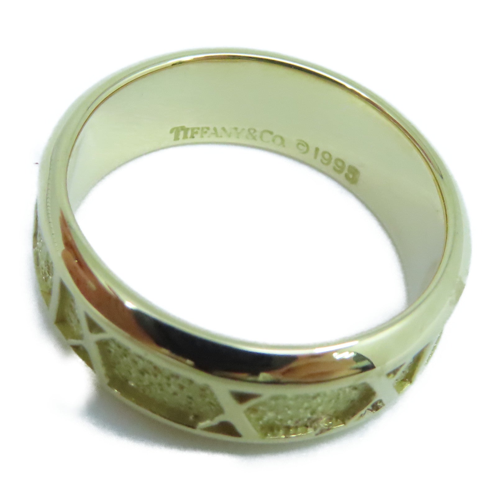 TIFFANY＆CO 18K黃金Atlas Ring戒指US#5.5