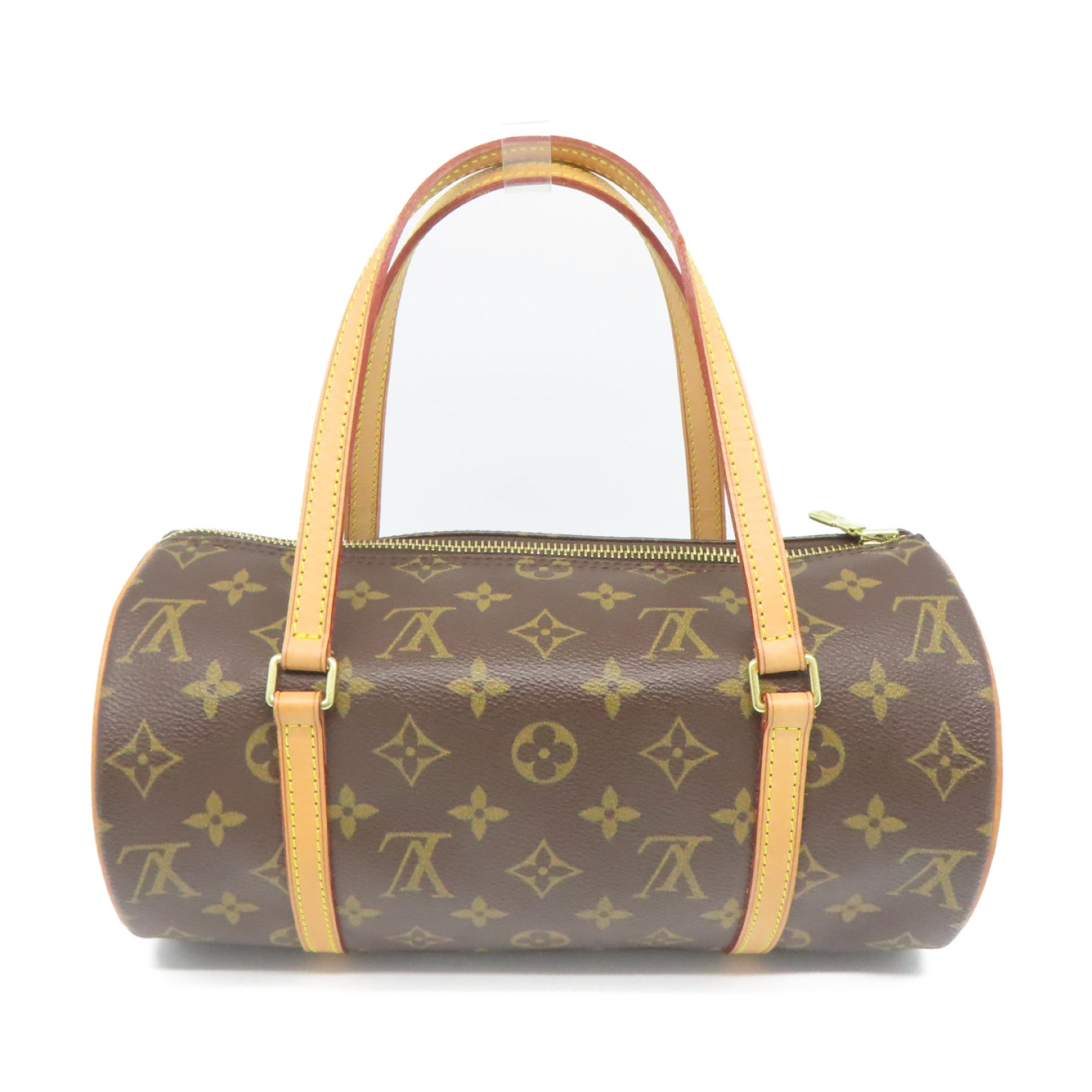 LOUIS VUITTON Monogram Papillon 26金扣手挽袋啡色
