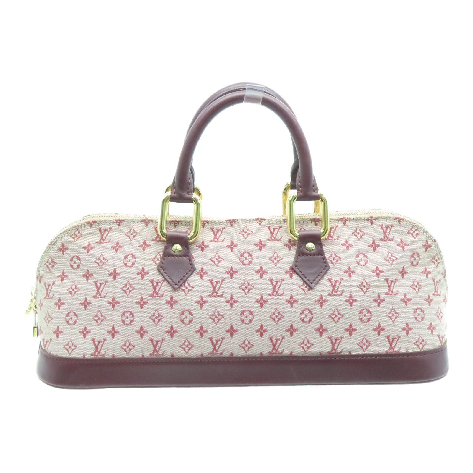 LOUIS VUITTON Monogram Mini Almaron金扣手挽袋樱桃色
