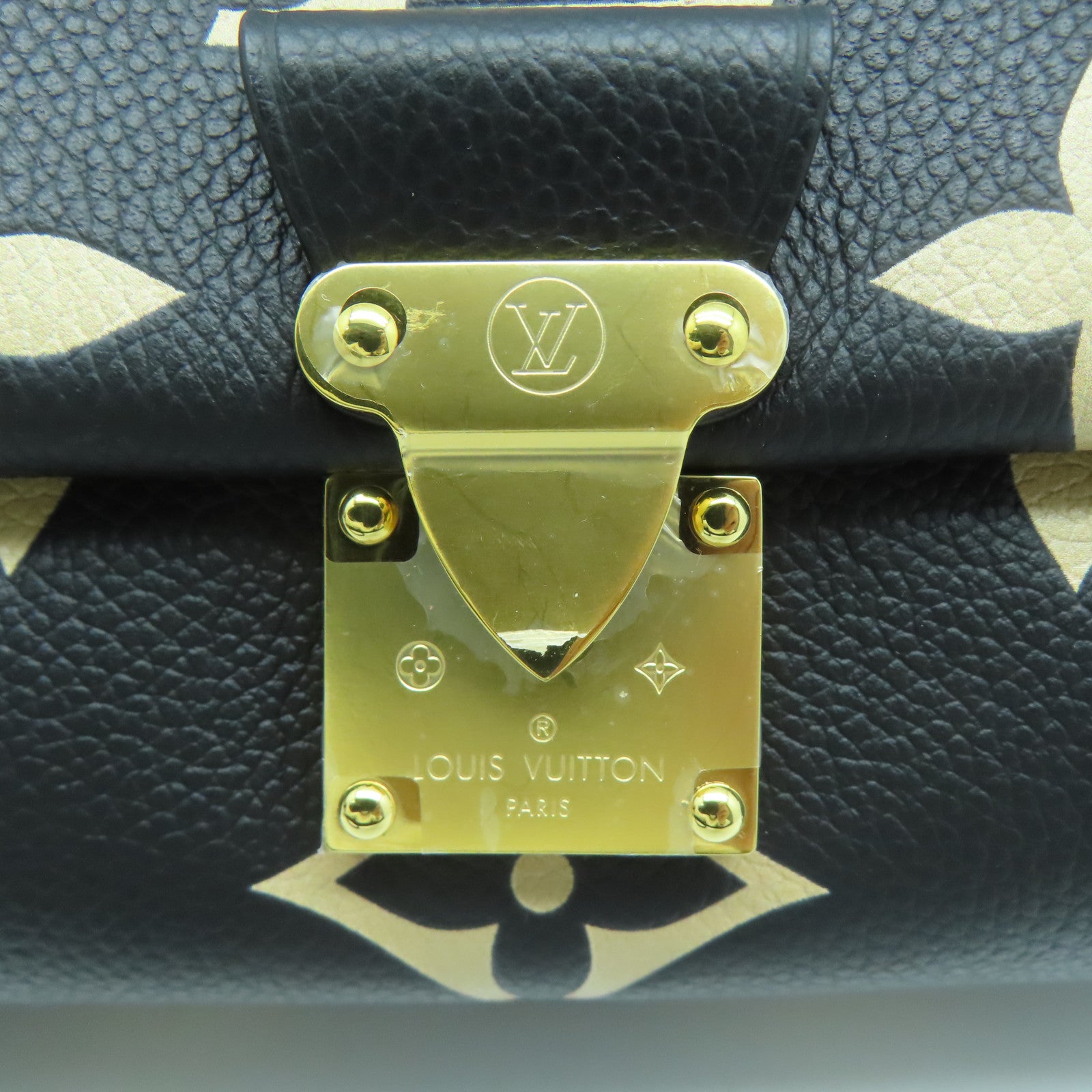 LOUIS VUITTON Monogram Empreinte Favorite手挽肩背兩用袋黑色/米色