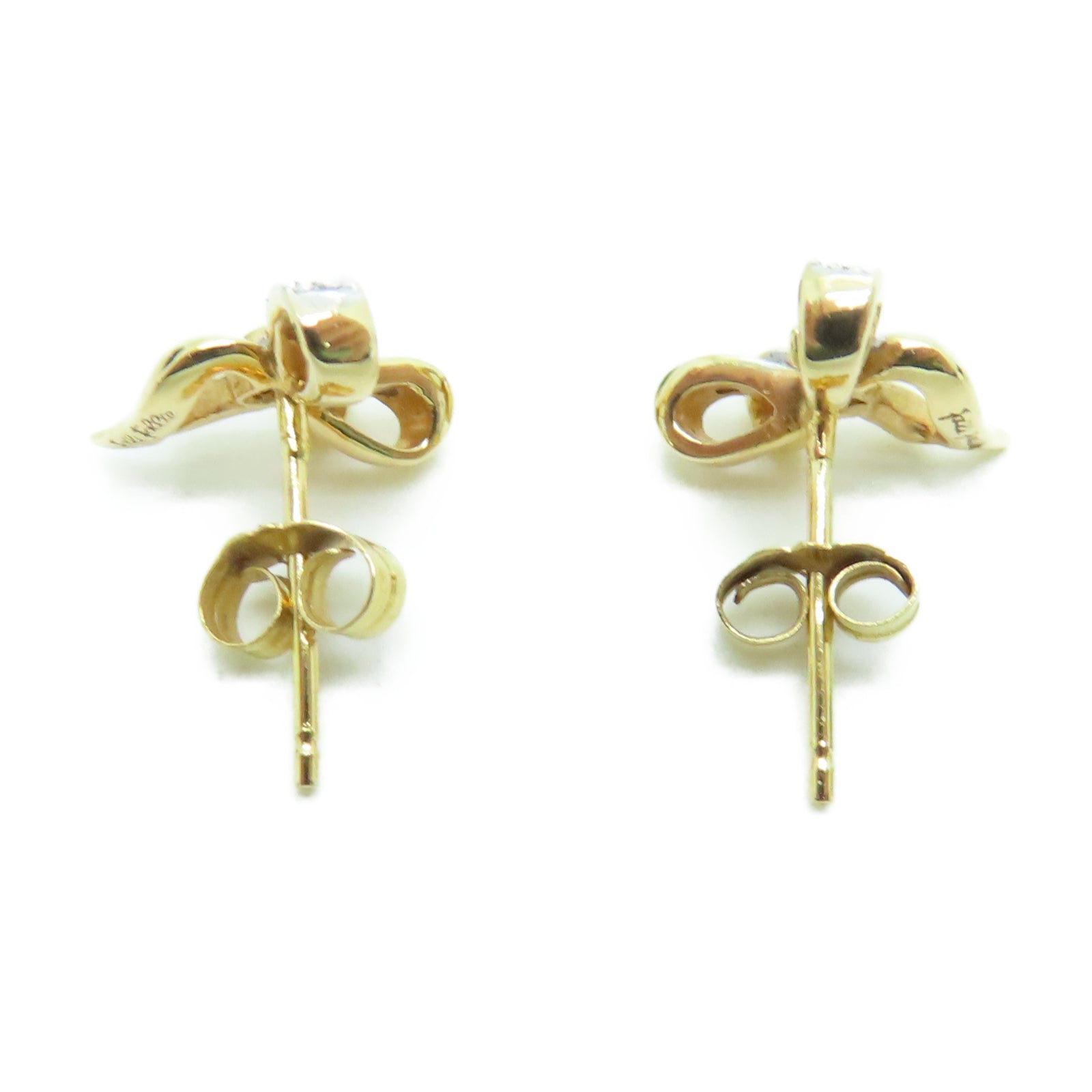 JEWELRY 【激減優惠】18K黃金Diamond 2.6g鑽石耳環