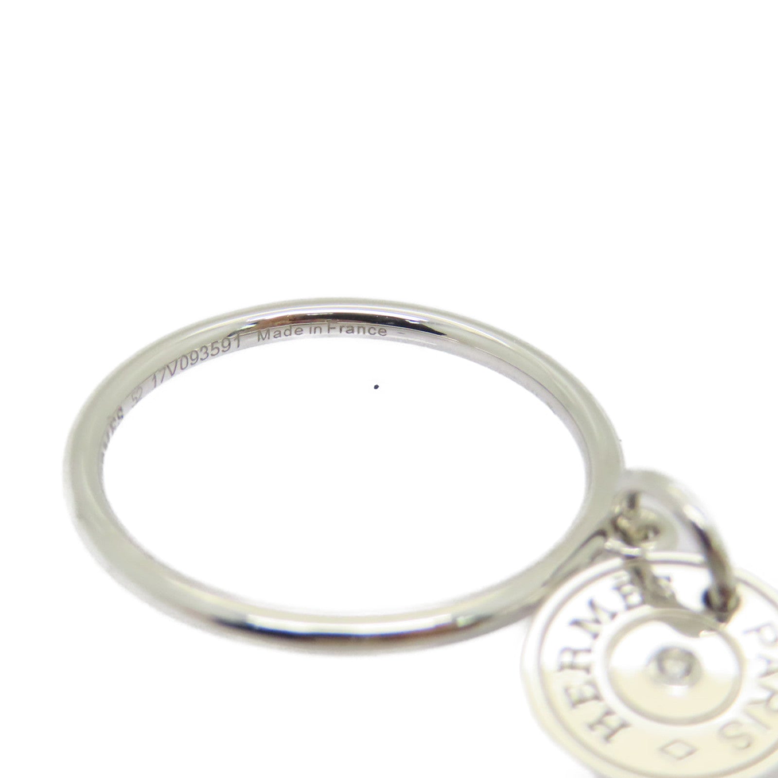 HERMES 18K白金1 Diamond Ring戒指US#6Hermes#52