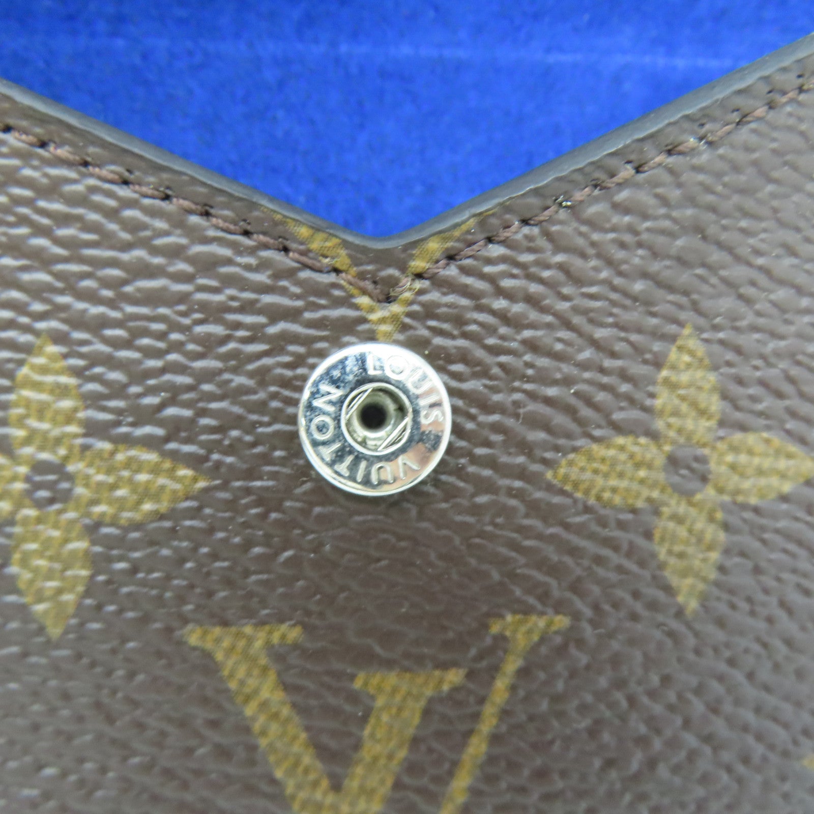 LOUIS VUITTON Monogram Etui Cult Arseneto銀扣卡片套啡色/紅色