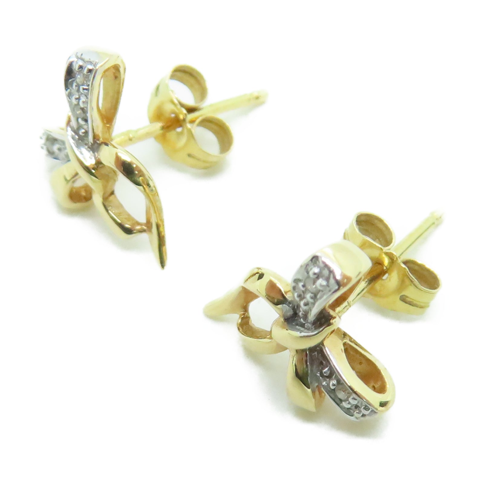 JEWELRY 【激減優惠】18K黃金Diamond 2.6g鑽石耳環