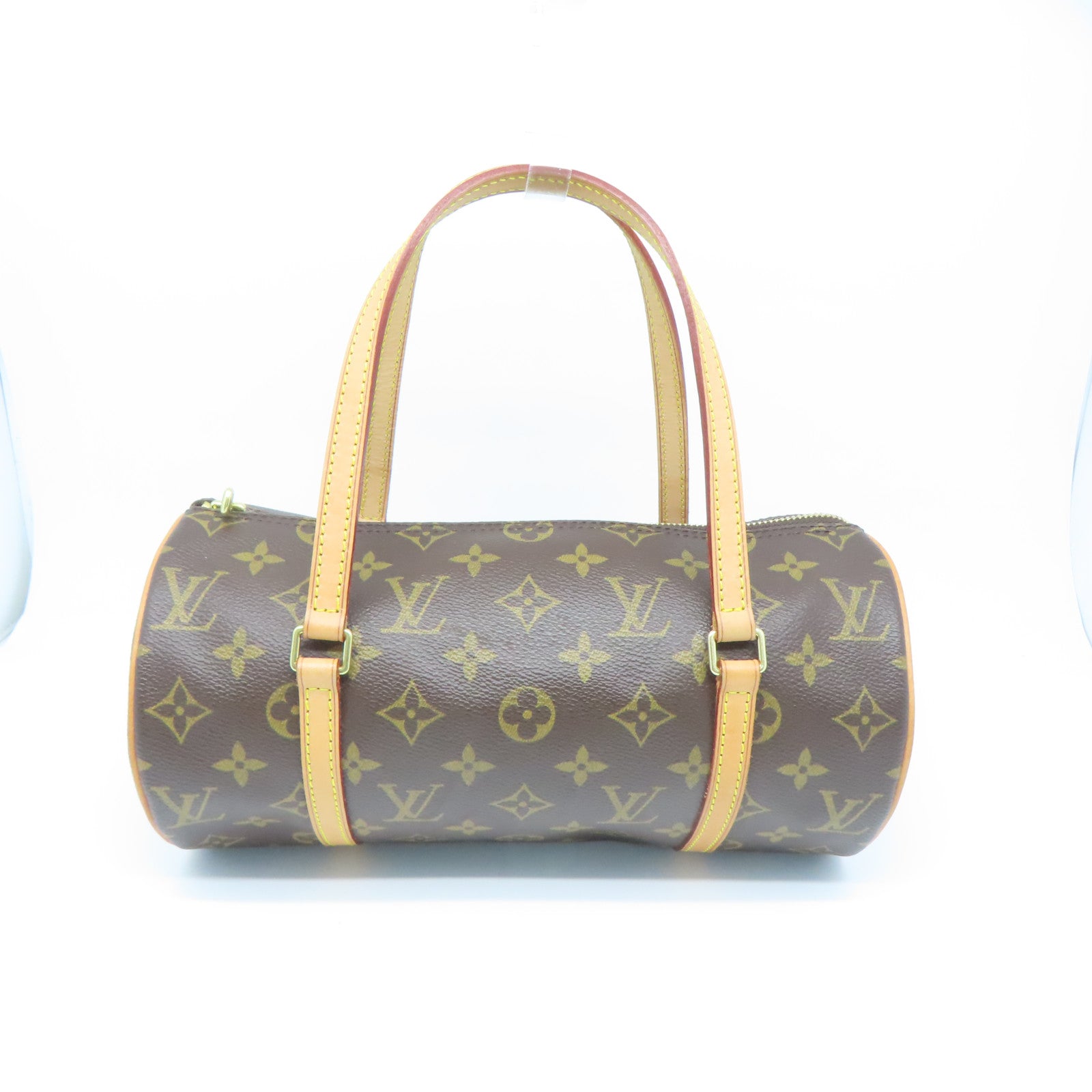 LOUIS VUITTON Monogram Papillon 26金扣手挽袋啡色