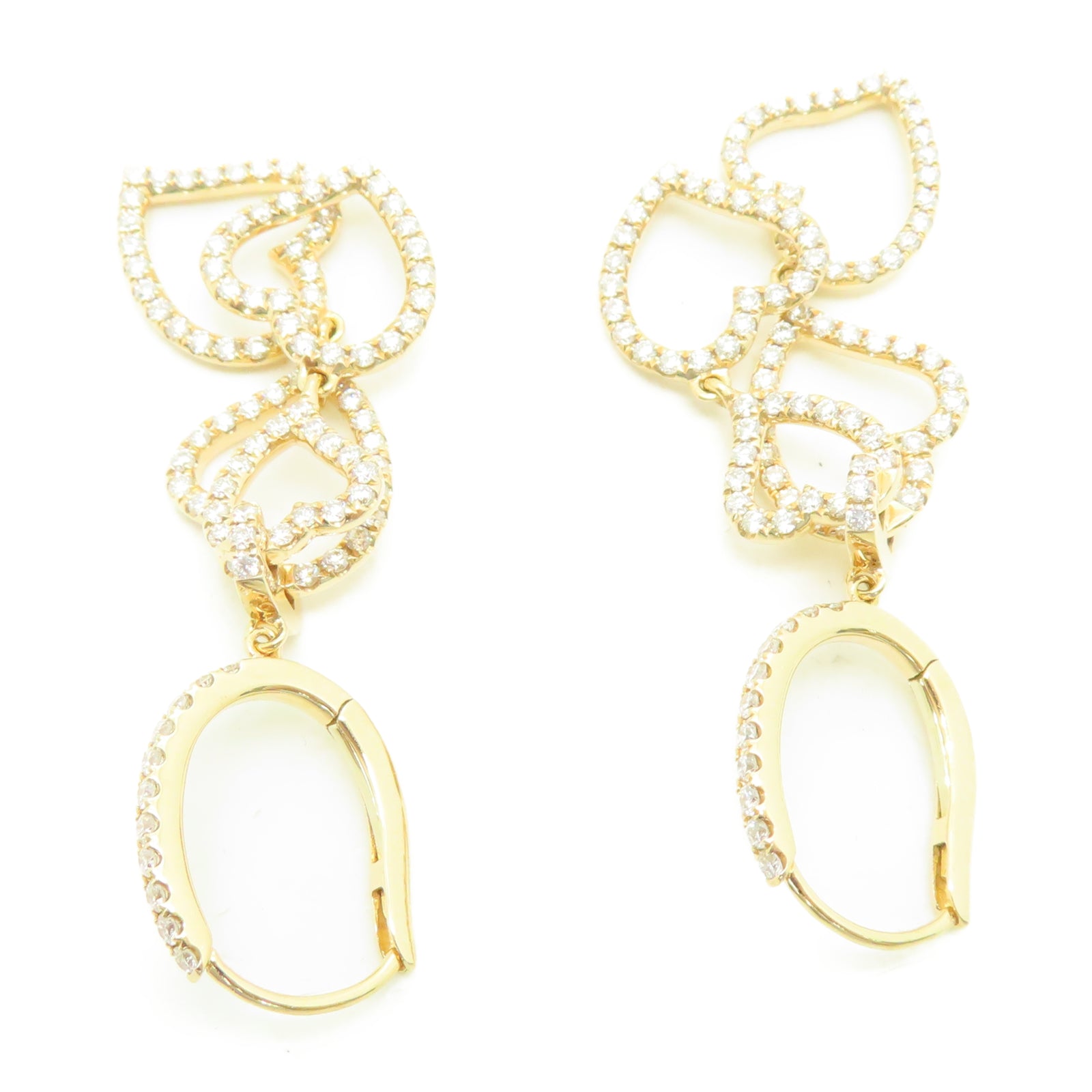 JEWELRY 18K玫瑰金Diamond 8.8g鑽石耳環