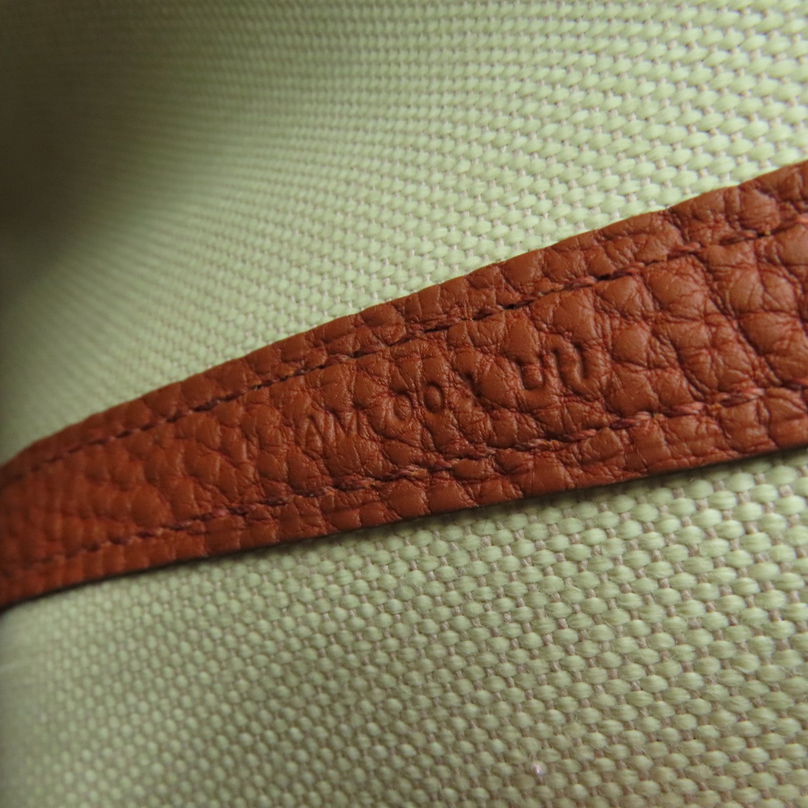 HERMES 【激减优惠】帆布Garden Party TPM银扣手挽袋米色
