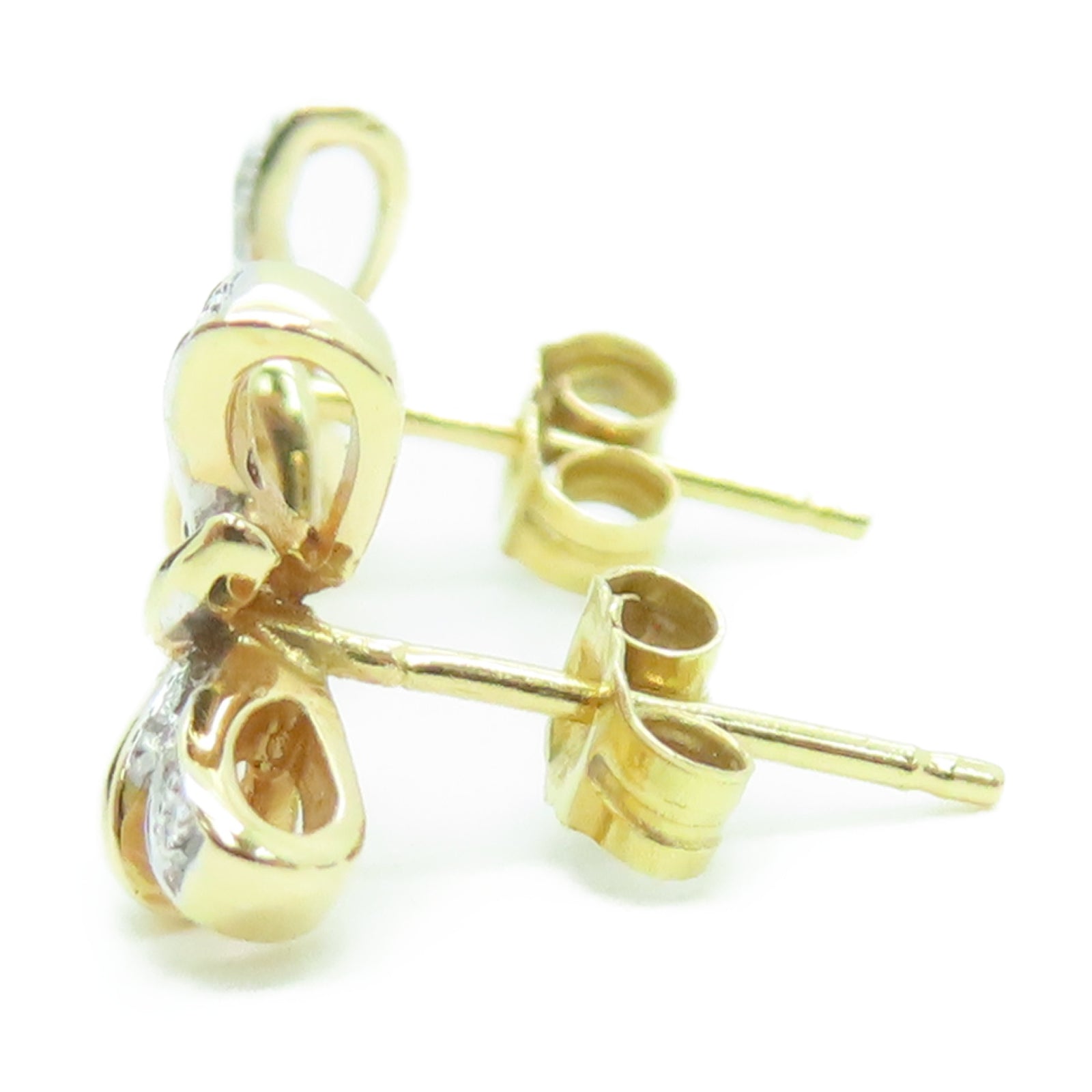 JEWELRY 【激減優惠】18K黃金Diamond 2.6g鑽石耳環