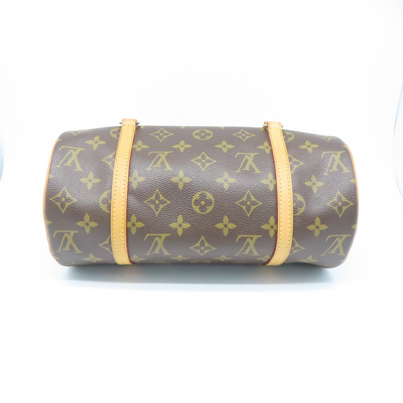 LOUIS VUITTON Monogram Papillon 26金扣手挽袋啡色