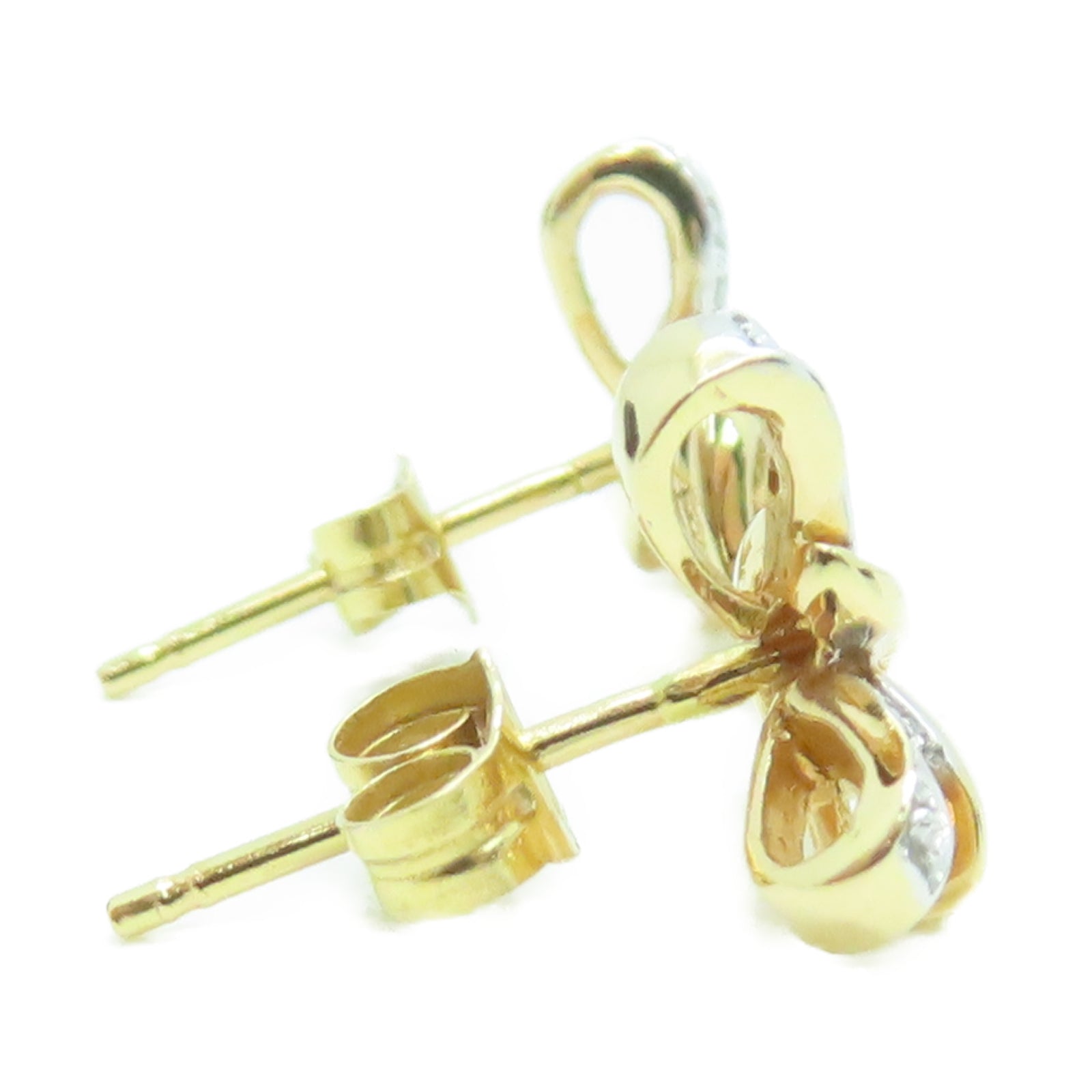 JEWELRY 【激減優惠】18K黃金Diamond 2.6g鑽石耳環
