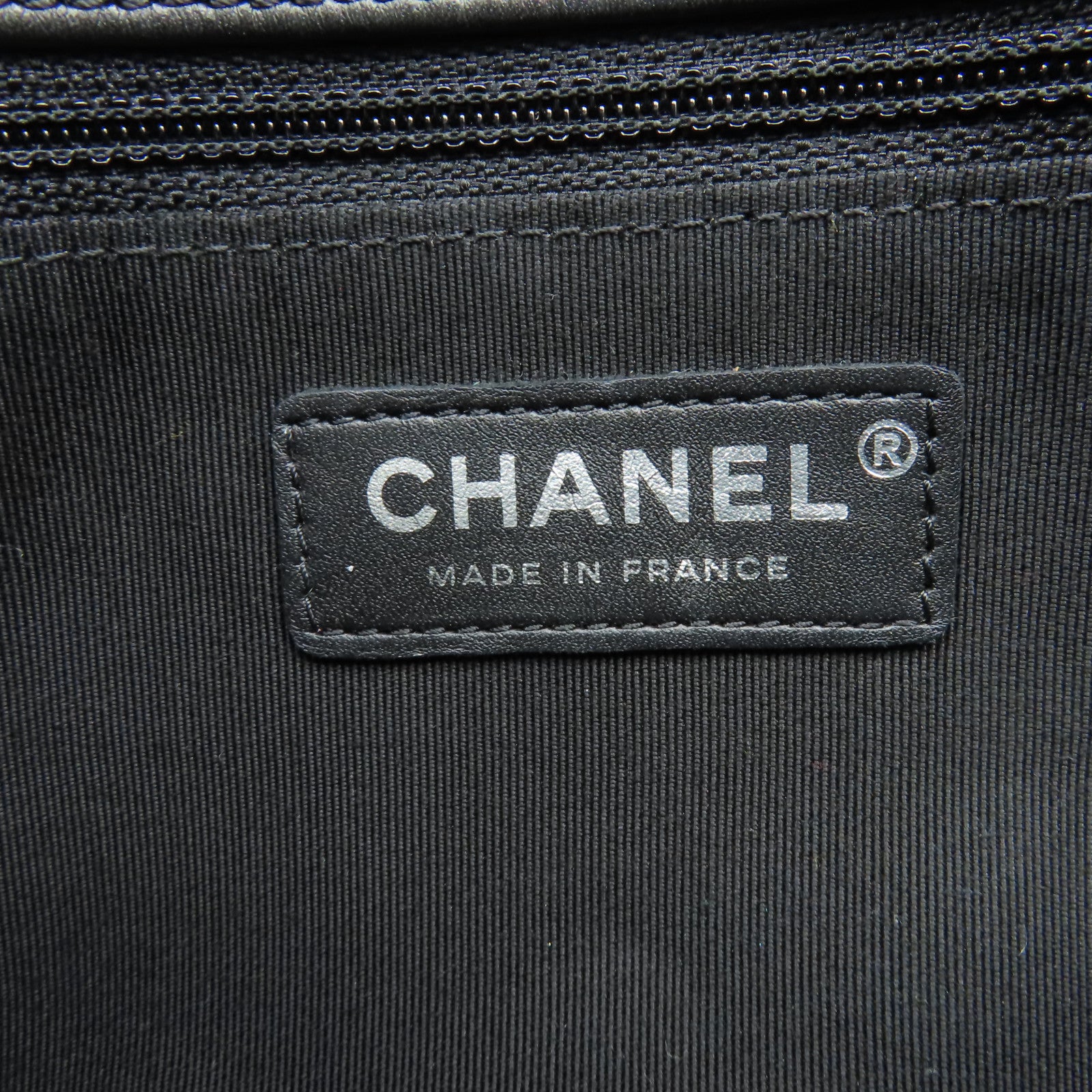 CHANEL 菱格牛皮皮革Chain Shoulder Bag銀扣鏈帶肩背袋黑色